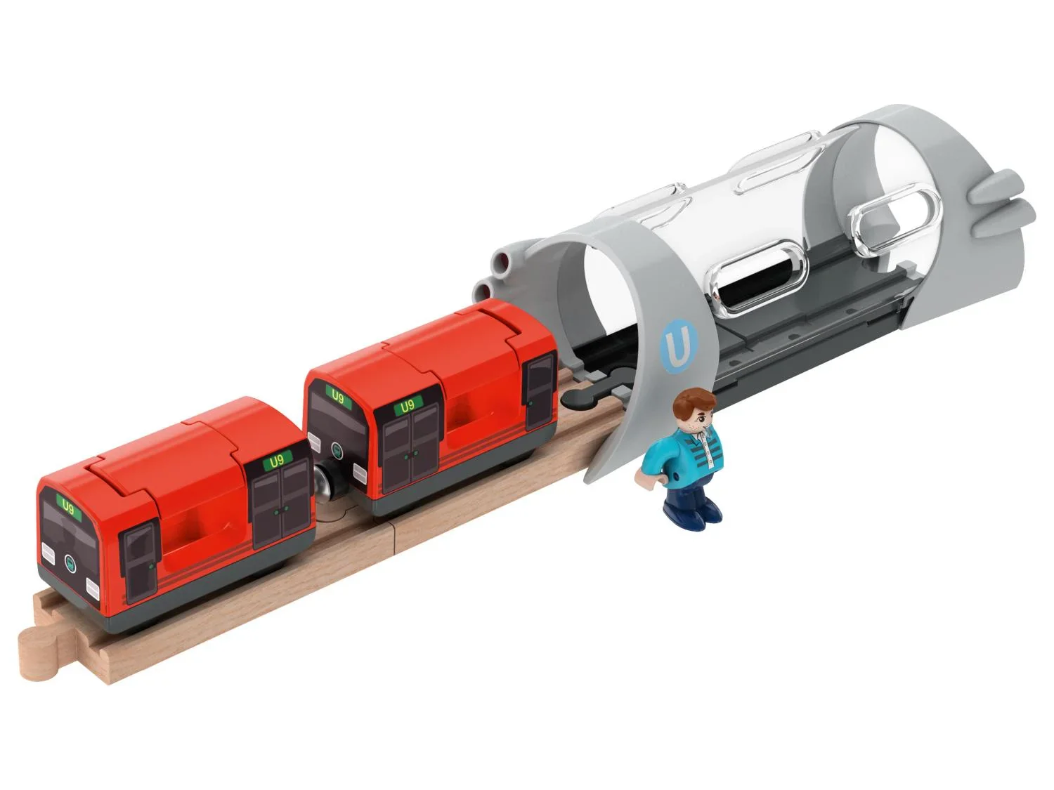 lupilu Accessoires pour circuits de train en bois