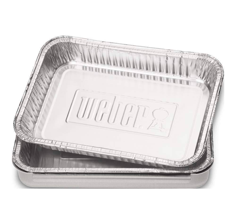 Weber 6415 Small 7-1/2-inch-by-5-inch Aluminum Drip Pans, Set of 10