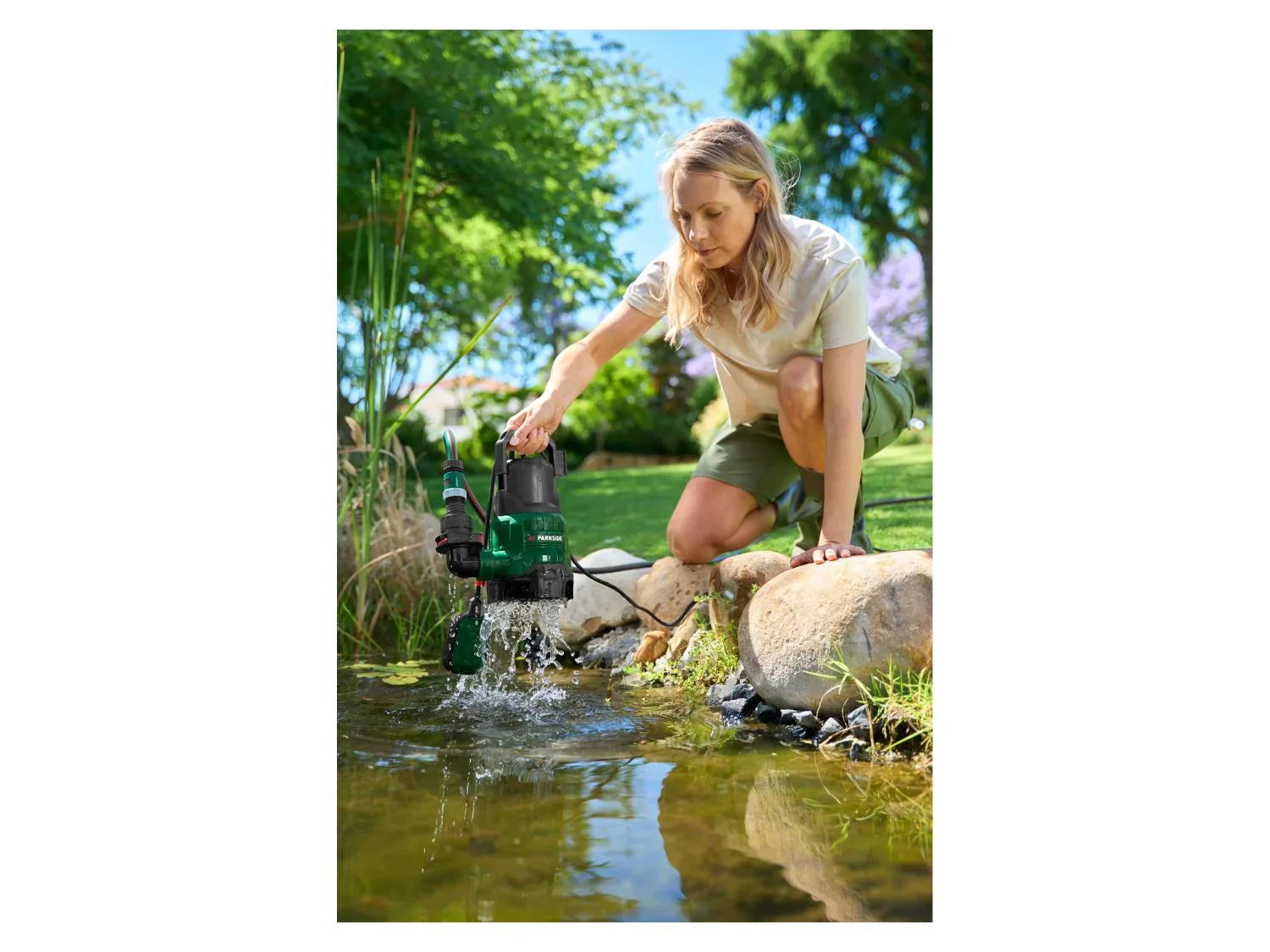 PARKSIDE Pompe immerge pour eaux charges PETPS 400 B2
