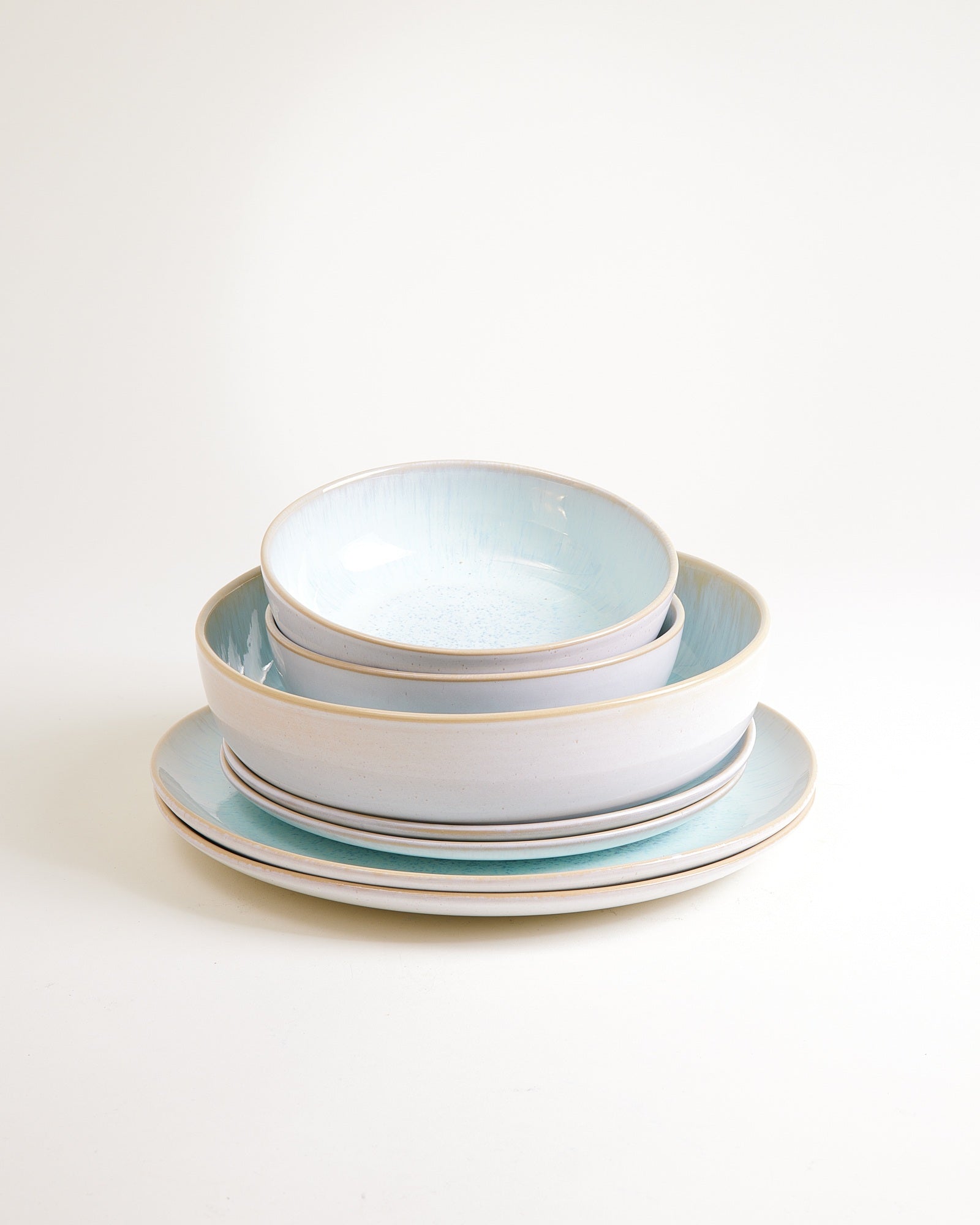 AREIA - TABLEWARE SET MODERN AZURE 7 PIECES