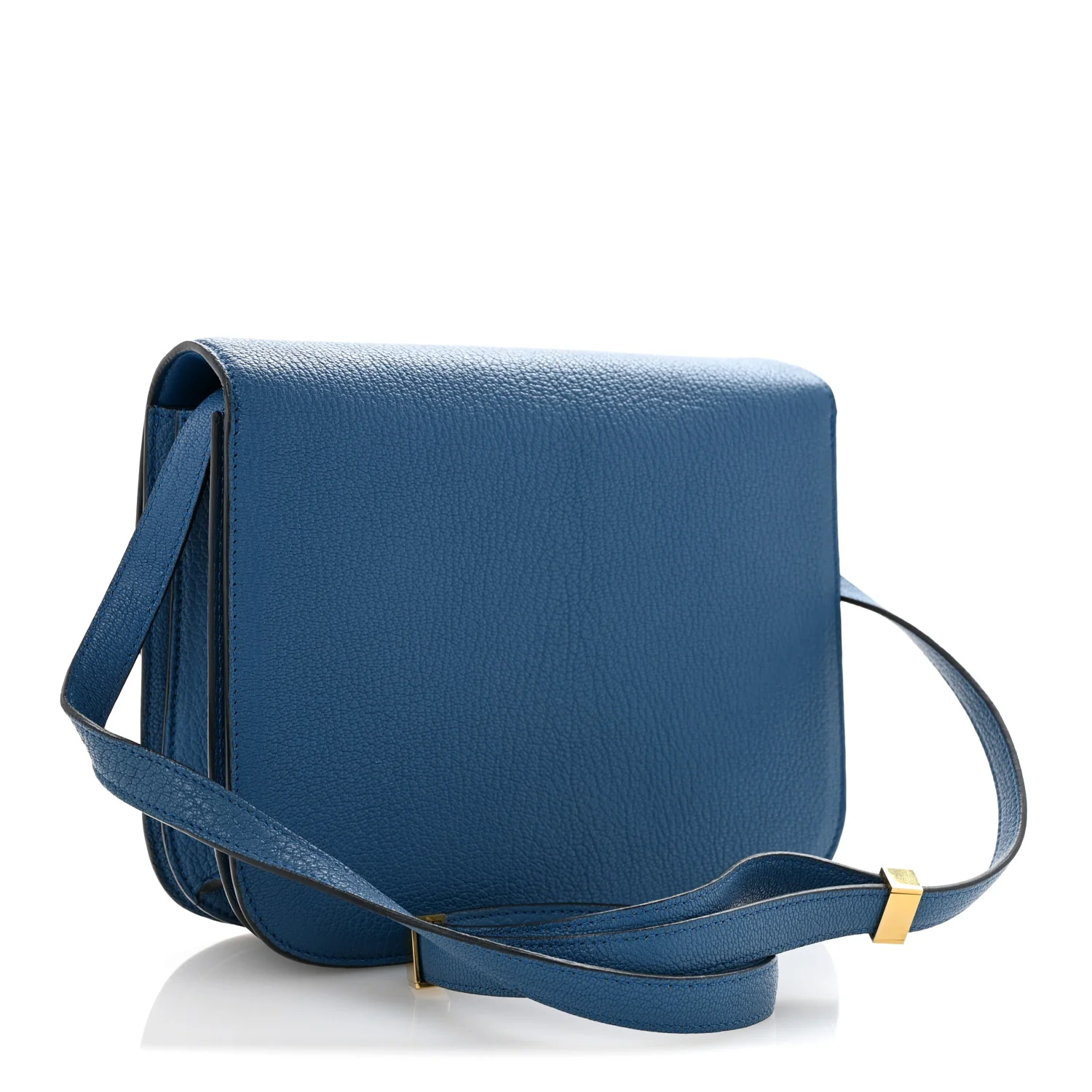 Goatskin Medium Classic Box Flap Bag Deepsea