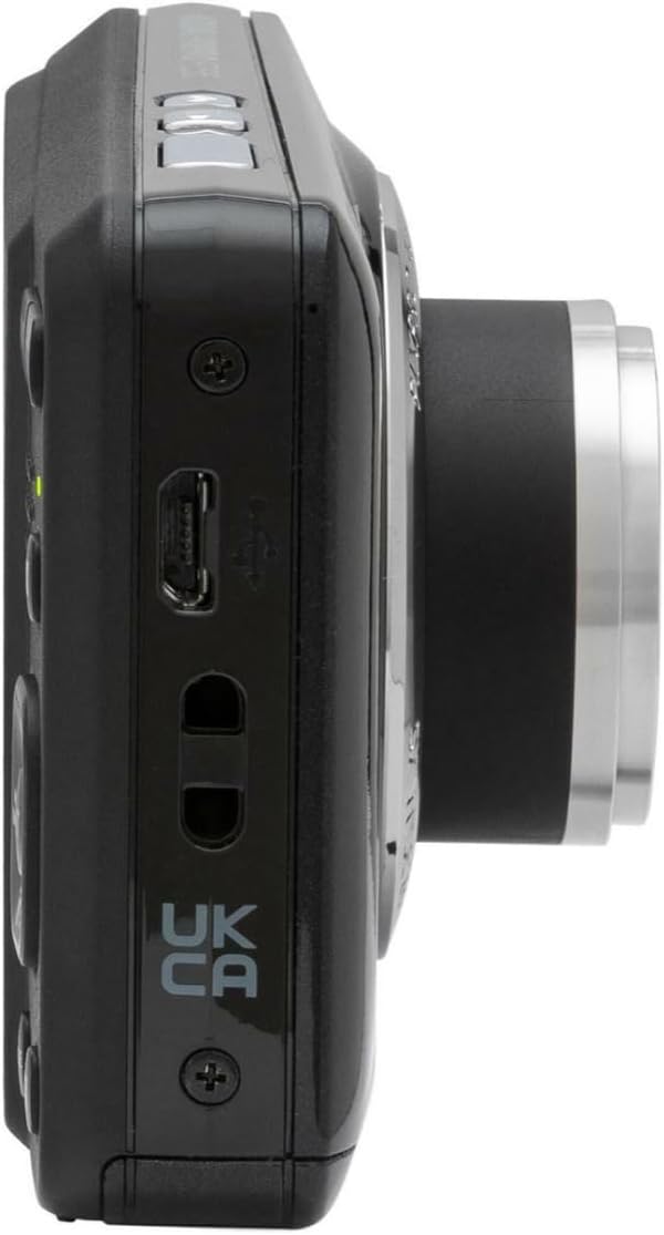 Kodak PIXPRO Friendly Zoom FZ55 Digital Camera (Black) Bundle with 32GB SD Card  Camera Case  and Battery Travel Charger (4 Items)