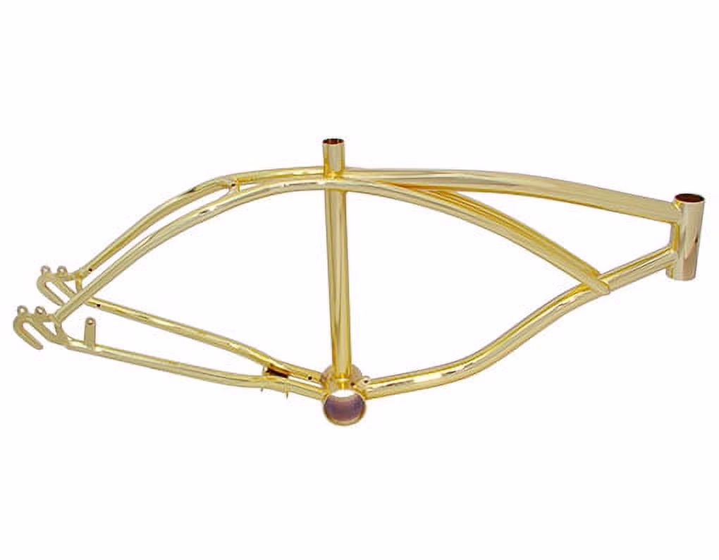 Lowrider 20 Bicycle Frame Gold. Bike Part, Bicycle Part, Bike Accessory, Bicycle Accessory