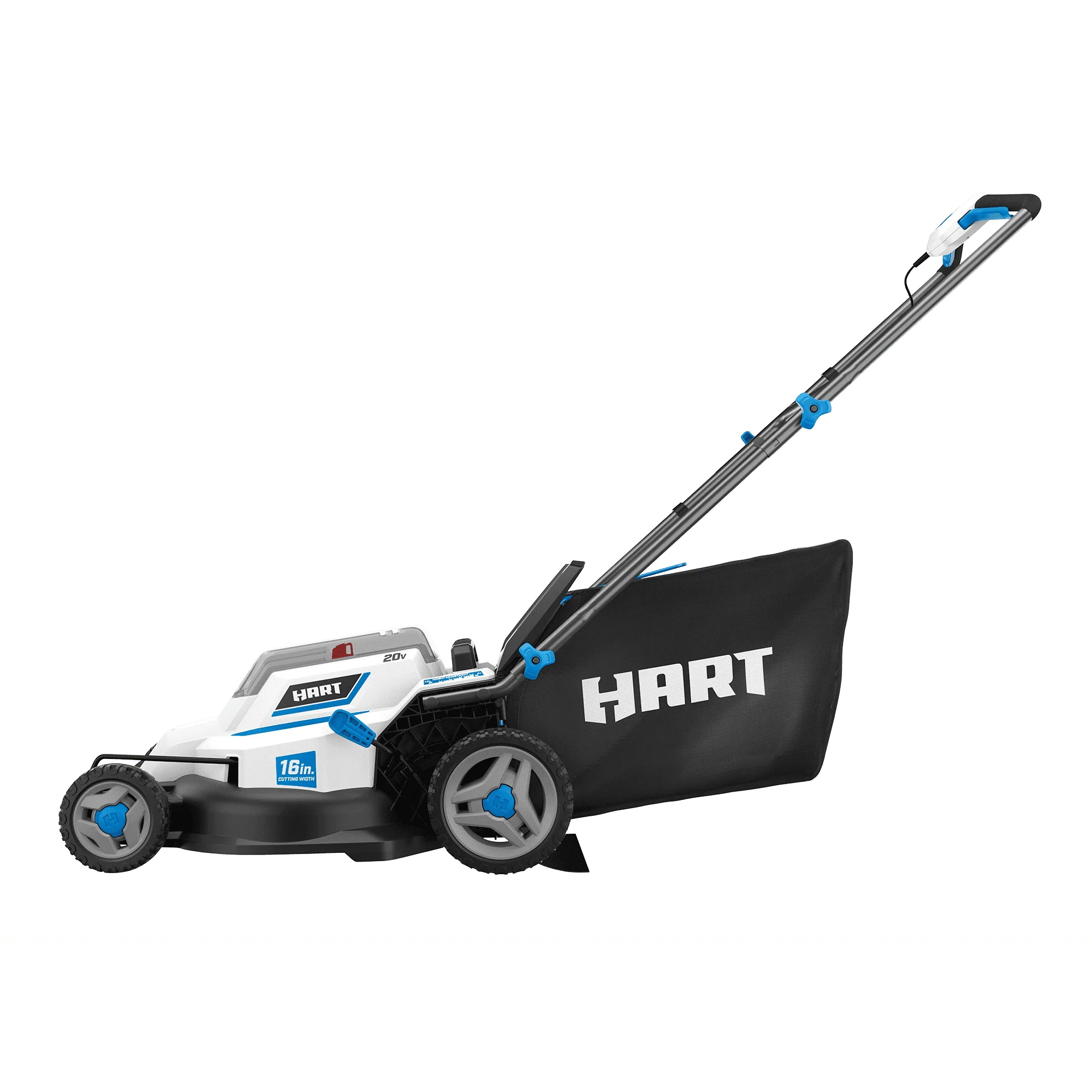 Restored 20-Volt 16-Inch Push Lawn Mower Kit, (2) 20-Volt 4.0Ah Lithium-Ion Batteries, (1) Battery Charger (Refurbished) - Image 2