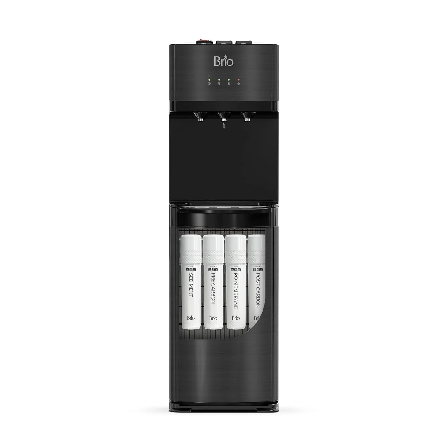 Fontaine à eau sans bouteille autonettoyante Brio avec filtre à eau potable en acier inoxydable