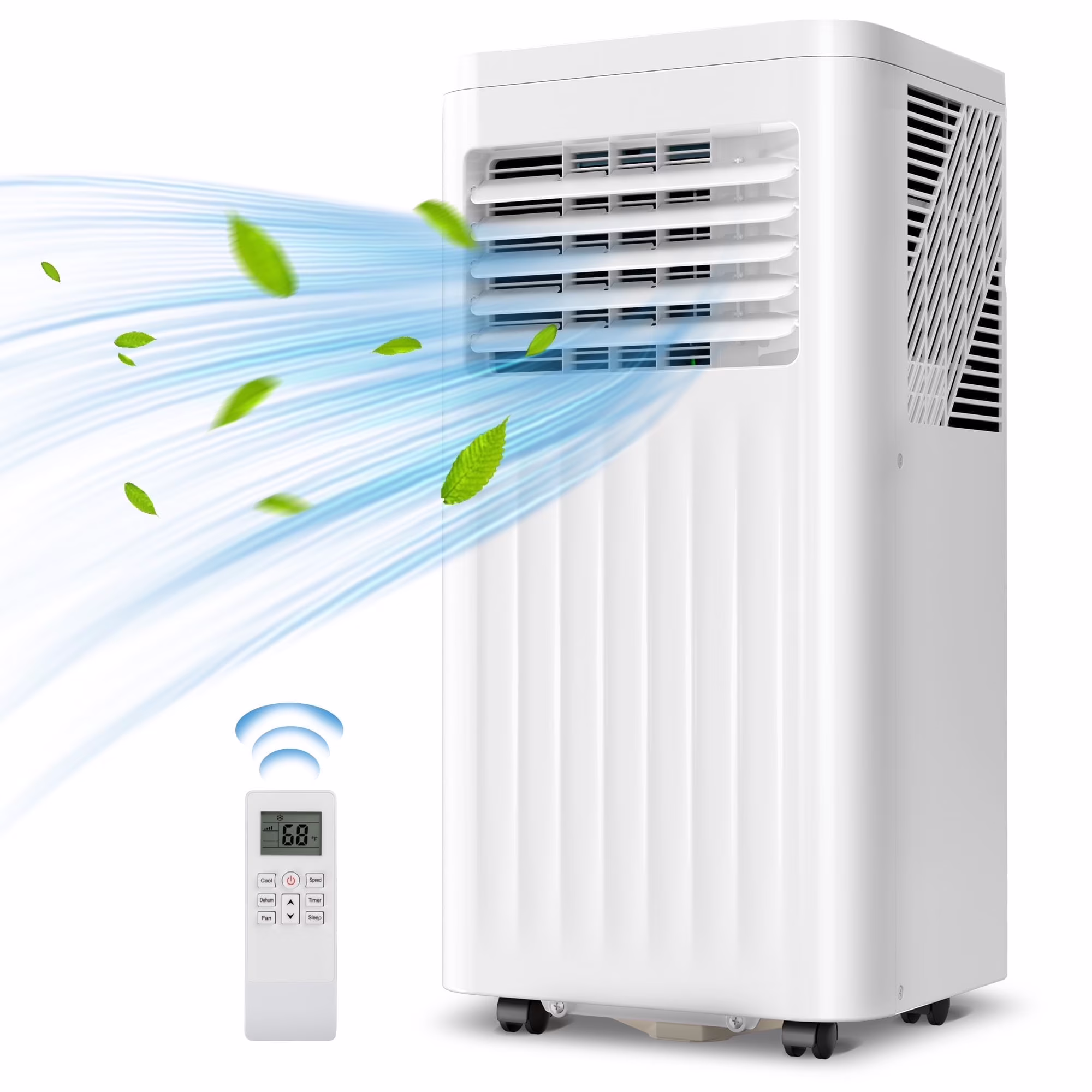 Portable Air Conditioners 8000 BTU Ashrae�C 3-in-1 AC Unit, Dehumidifier Fan with 24-Hour Timer/Remote Control for Home/Office/Apartments/Dorm(8000)