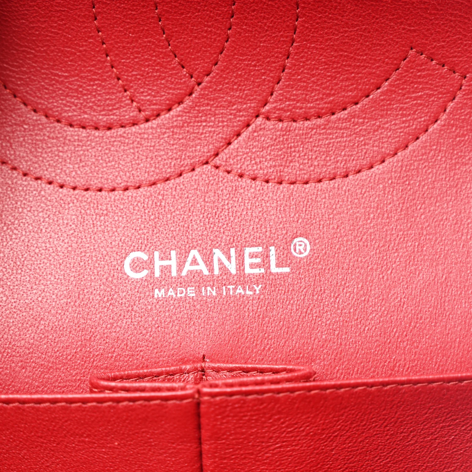 Caviar Quilted Jumbo Double Flap Red