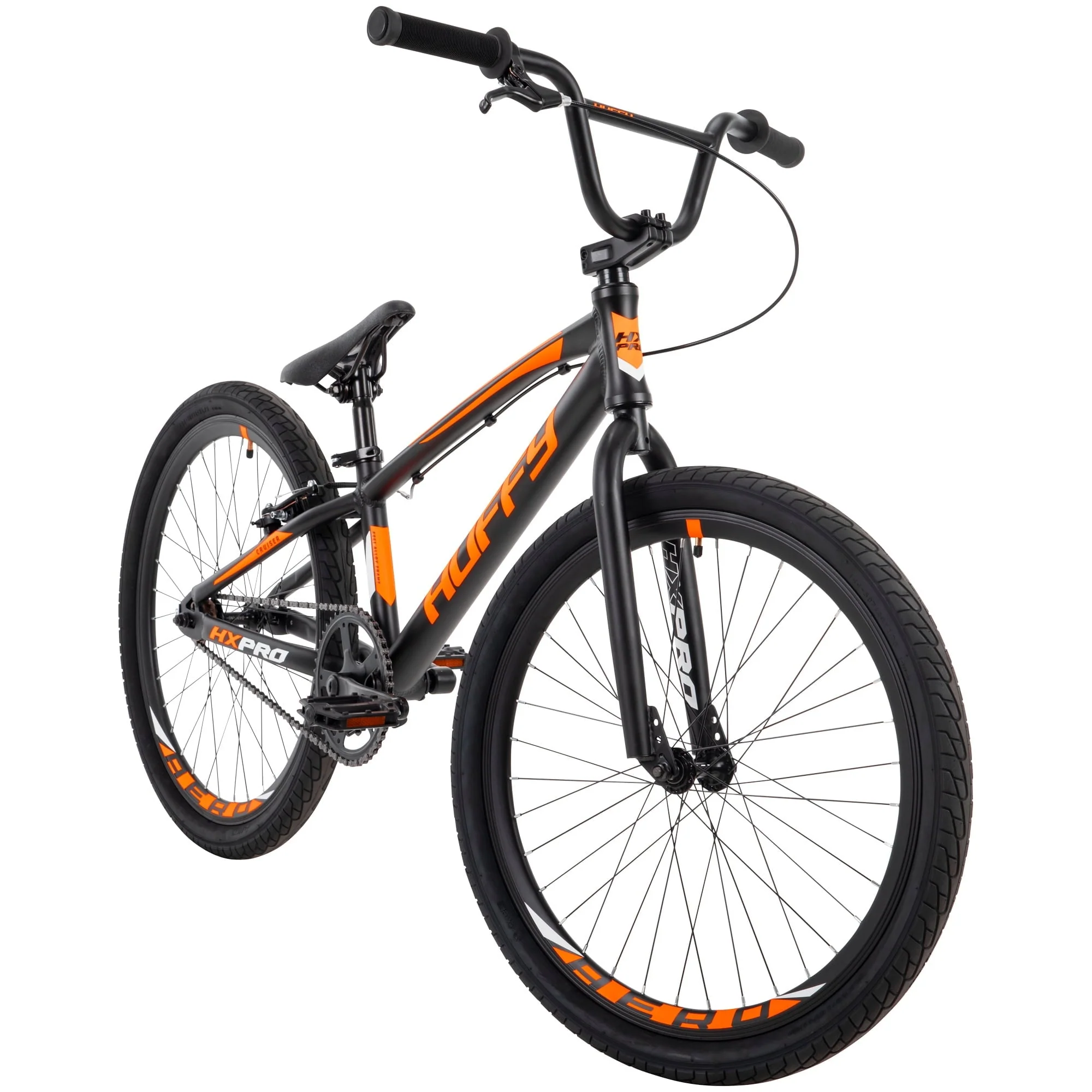 HX Pro Cruiser 24 inch Aluminum BMX Bike for Boys, Black/Orange Image 8