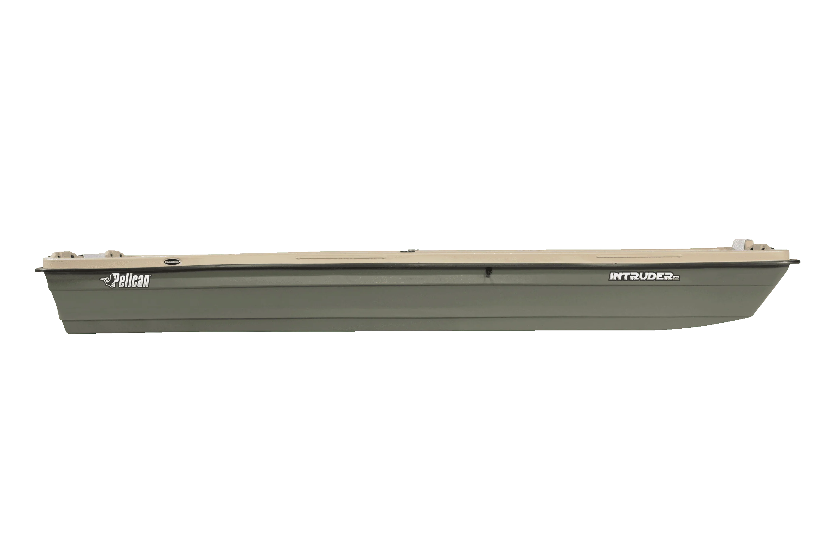 Pelican Boat Intruder 12 Jon Fishing Boat 12 ft Great for Hunting/Fishing, Khaki/Beige Image 2