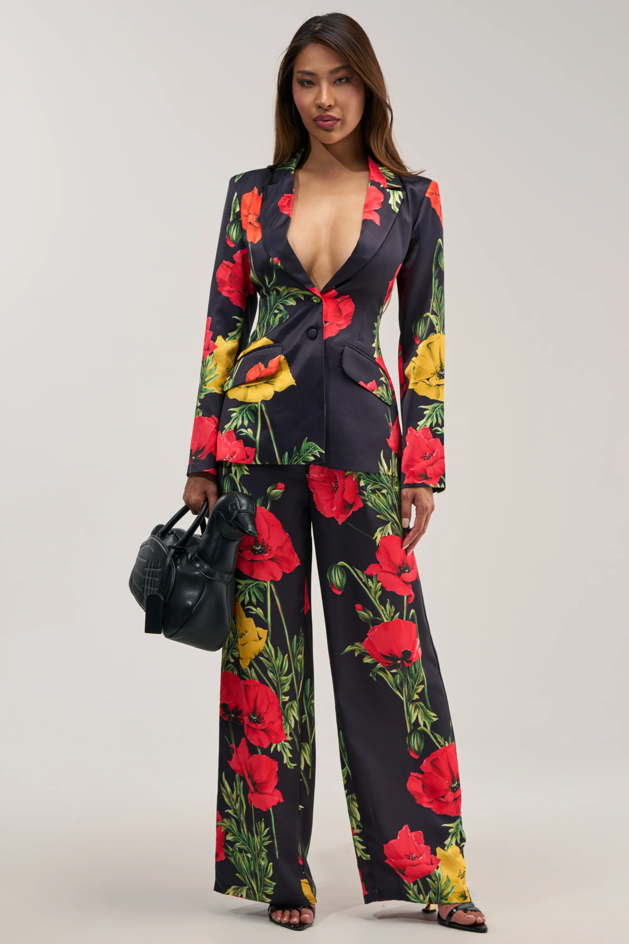 WILDFLOWER SATIN TROUSER - Akira Store