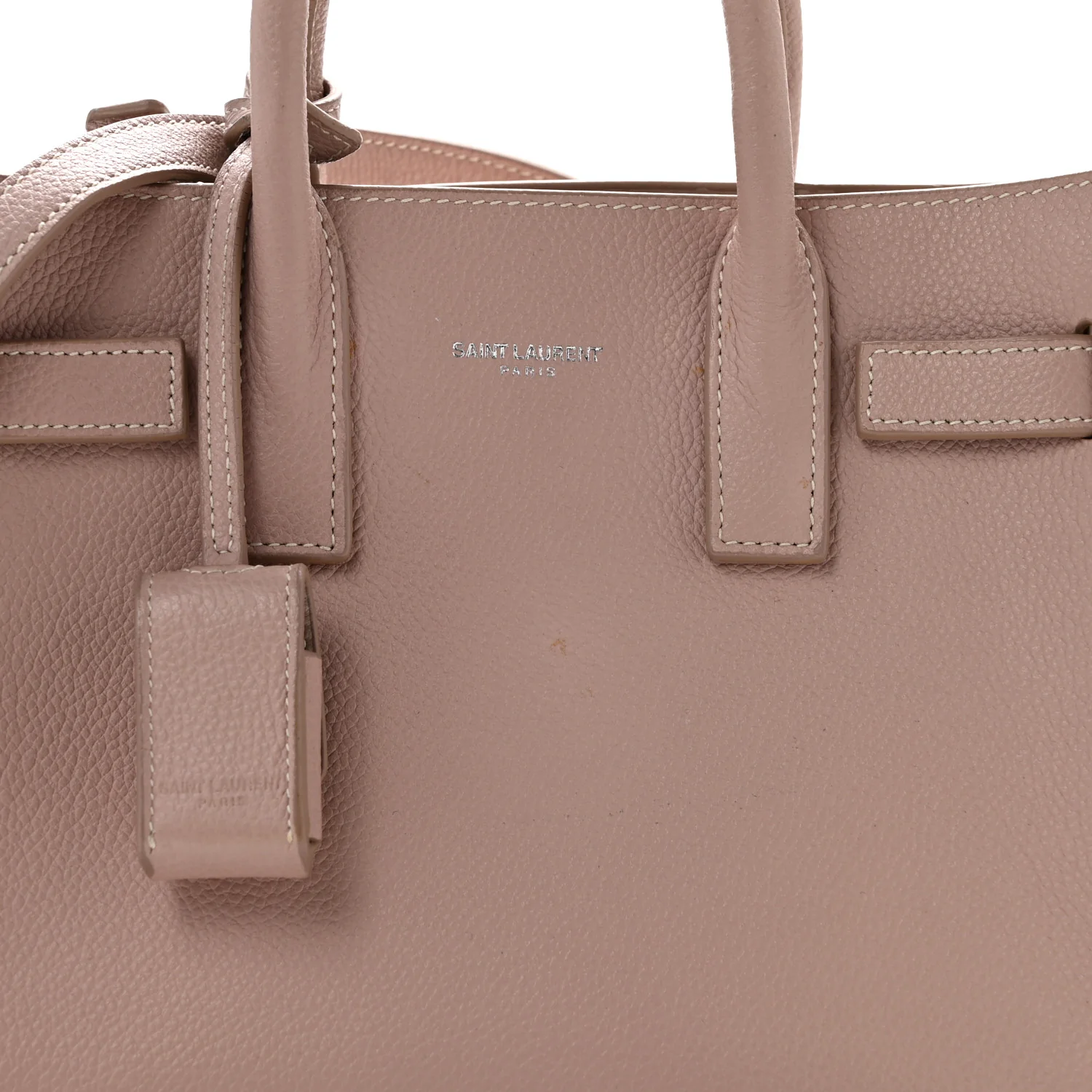 Grained Calfskin Nano Sac De Jour Pale Blush