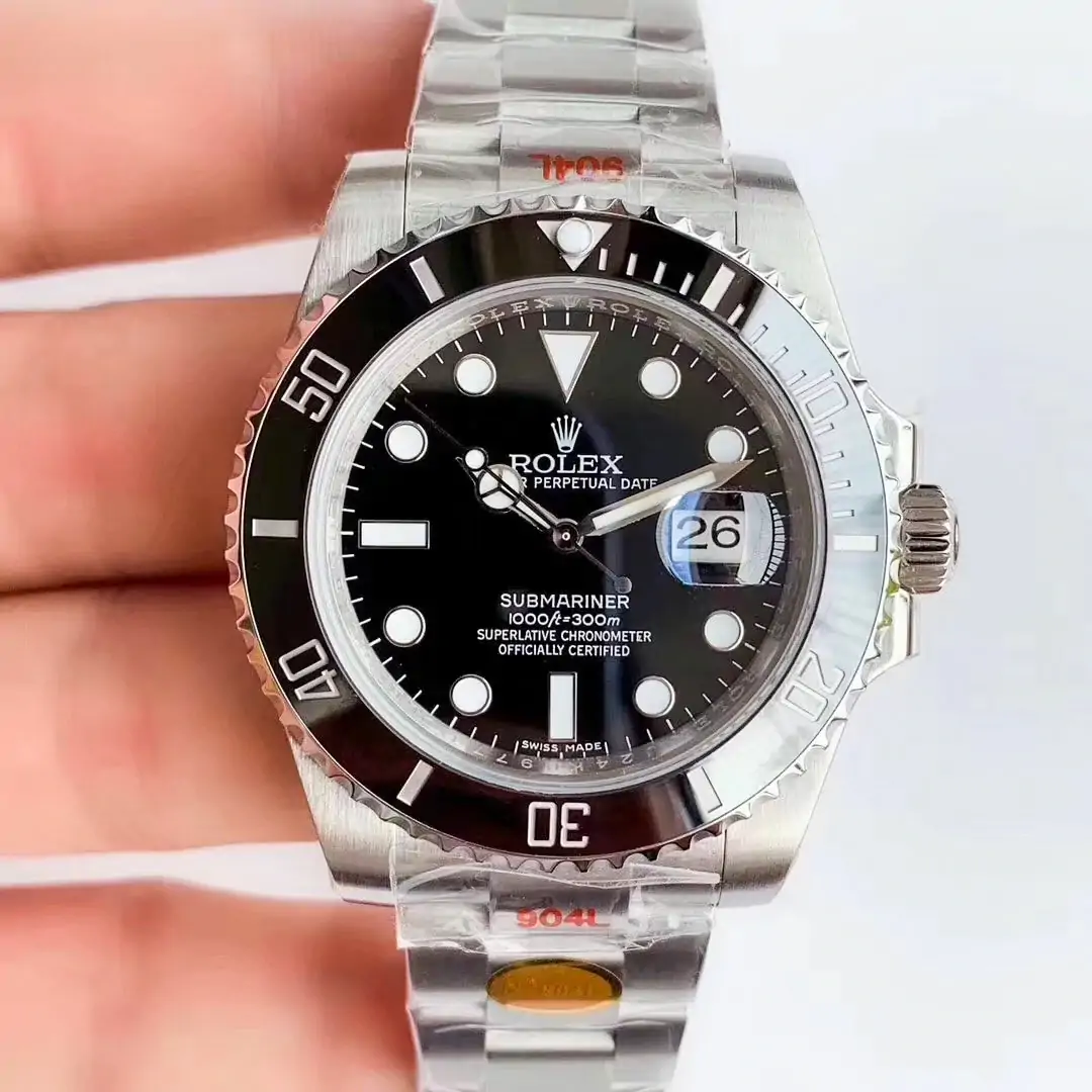 Rolex Submariner Date Oyster 40mm Oystersteel 116610LN Noob Factory V10 Black Dial Watch