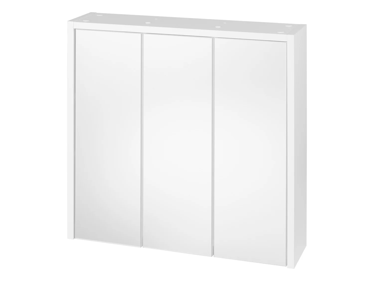 LIVARNO home Armoire de toilette miroir, 64,3 x 60,7 x 16,2 cm, blanche