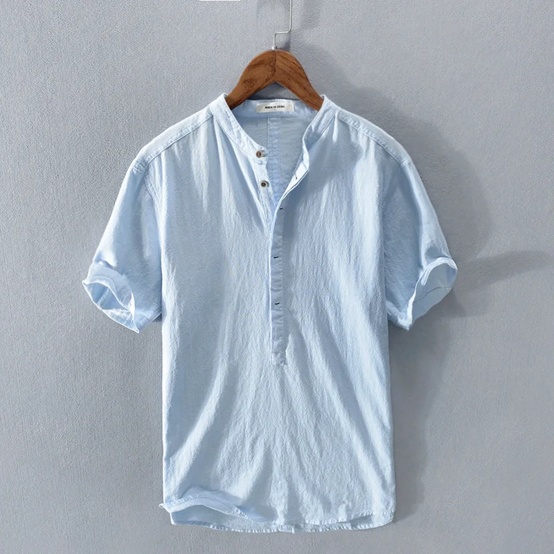 Asher - chemise courte à manches avec boutons