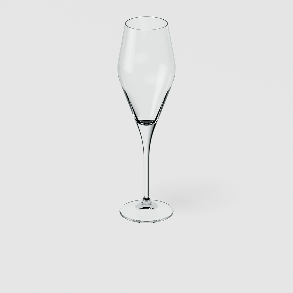 La Divina Champagne glass - Clear, 4.1 oz, crystal glass