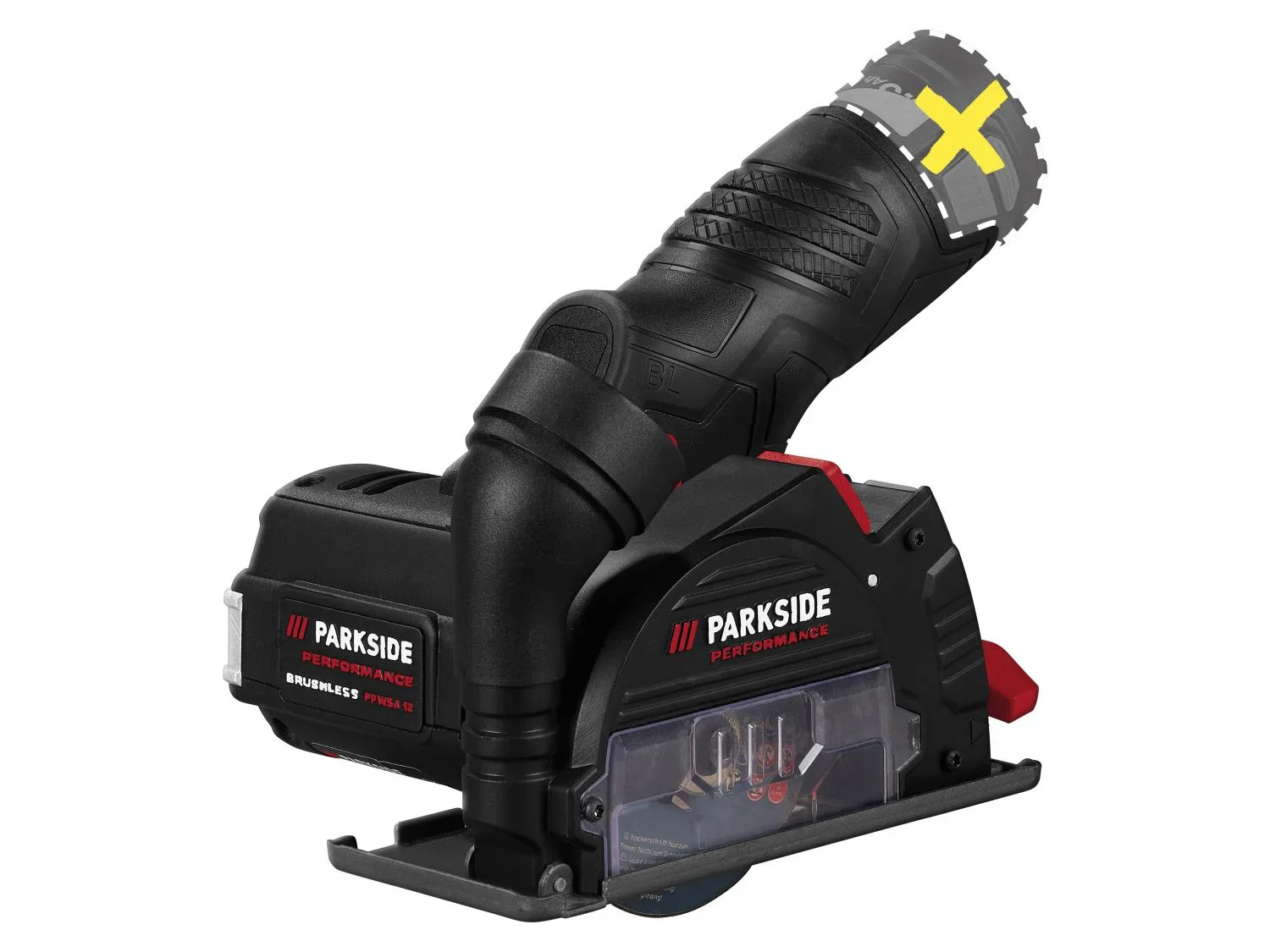 PARKSIDE PERFORMANCE Meuleuse dangle sans fil PPWSA 12 A1, 76 mm, 12 V
