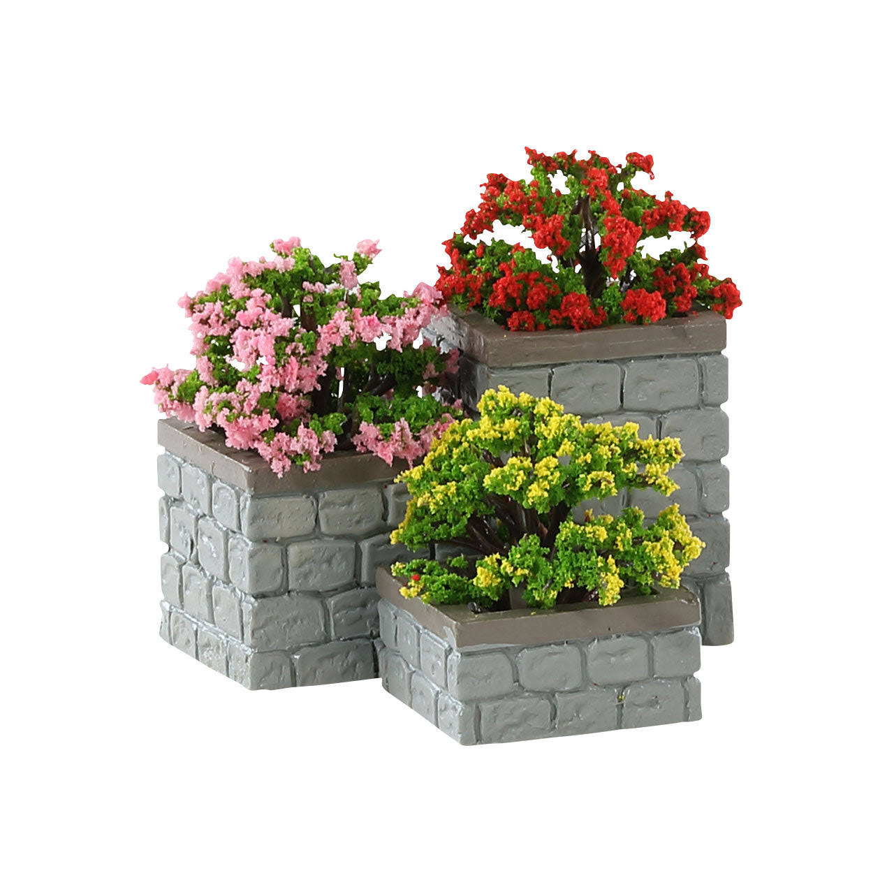 Lemax Village Collection Flower Bed Boxes Set of 3 #84380