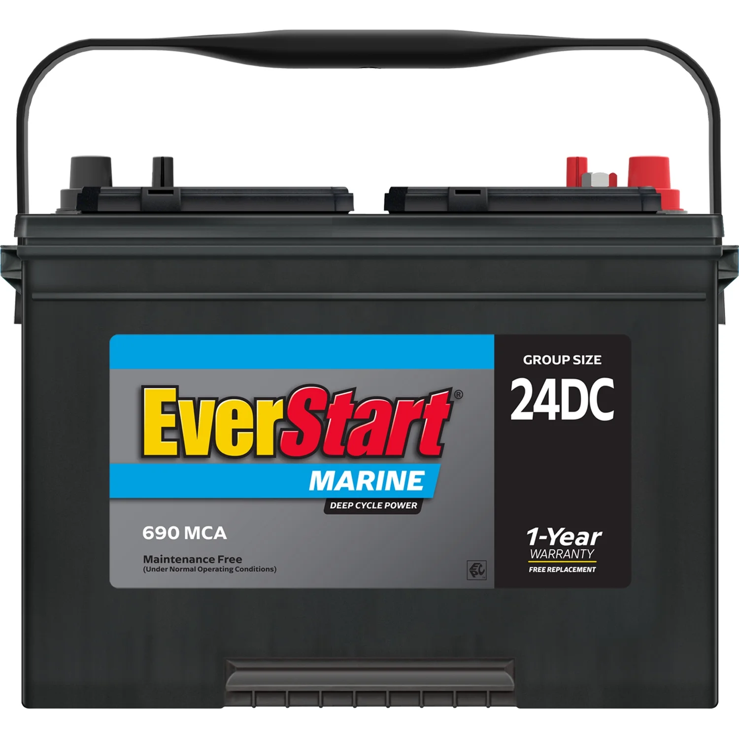 Lead Acid Marine RV Deep Cycle Battery, Group Size 24DC 12 Volt, 690 MCA*(Single) - Image 8
