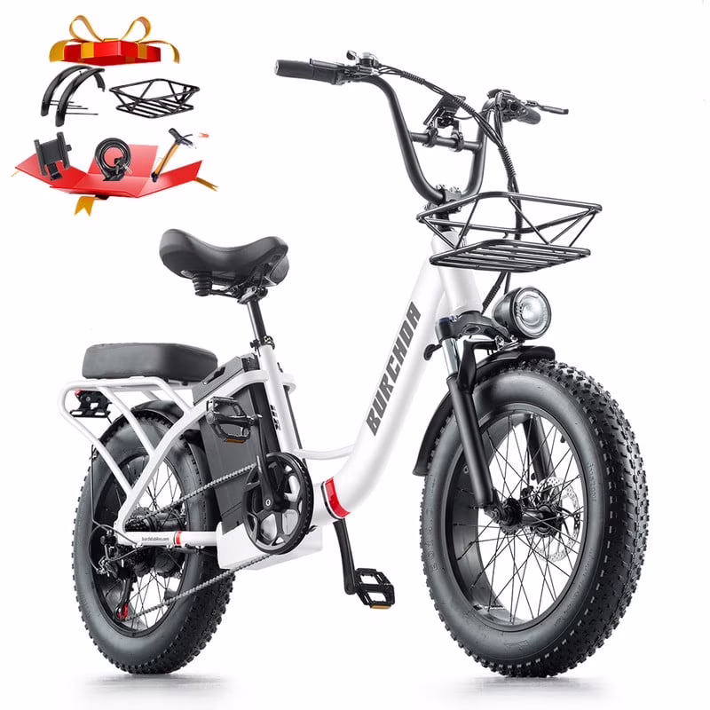 Electric Bike for Adults 20'', 800W UL2849 48V 32AH 110Miles Long Range Ebike up to 30mph Full Suspension E-mountain bike 4.0 Fat Tire Off-road, 2 Seats outdoor Dual Disc Brakes Electric bicycle(Blue) - Image 3