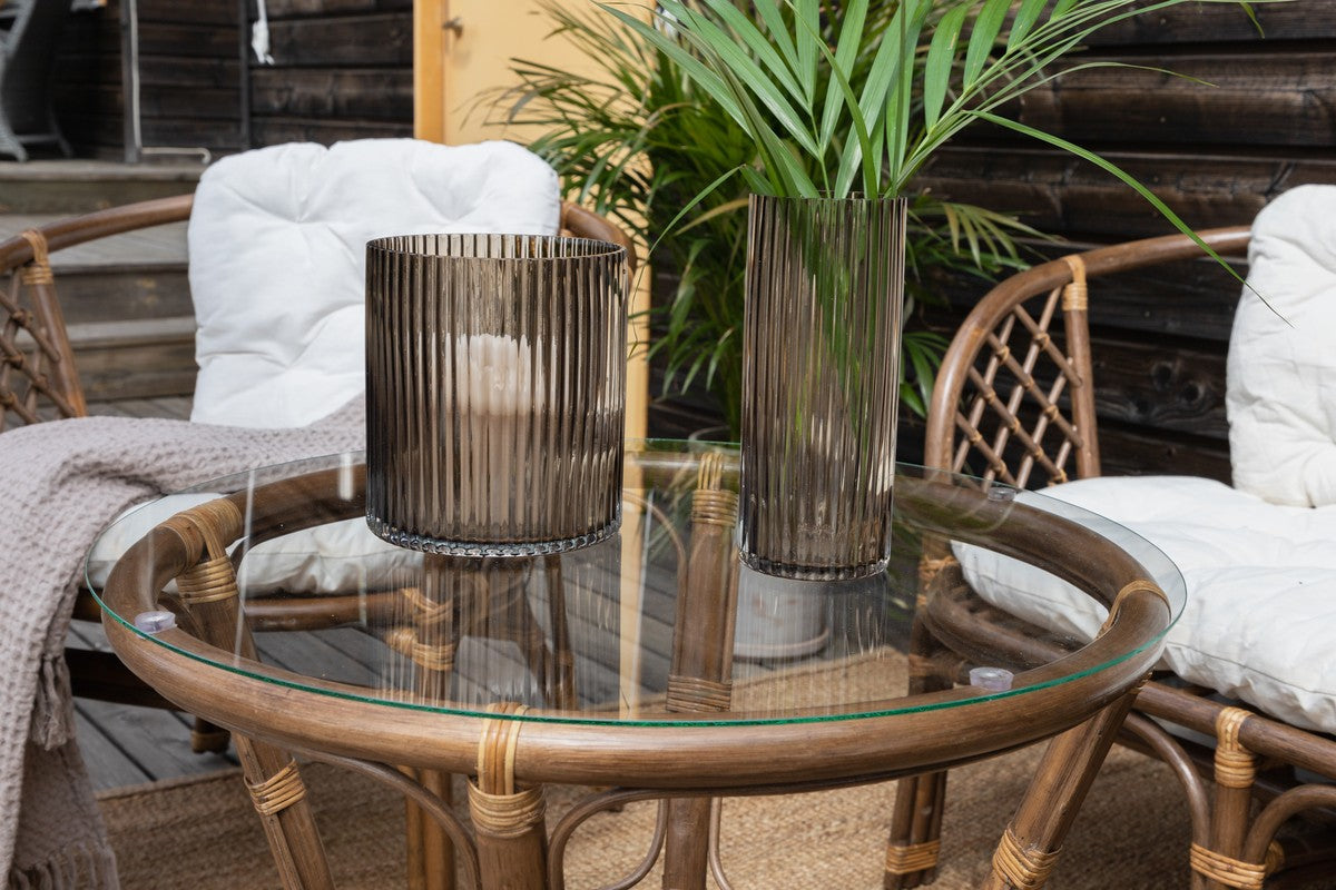 Rebellenclub Fresco Loungeset - Walnoot Rattan