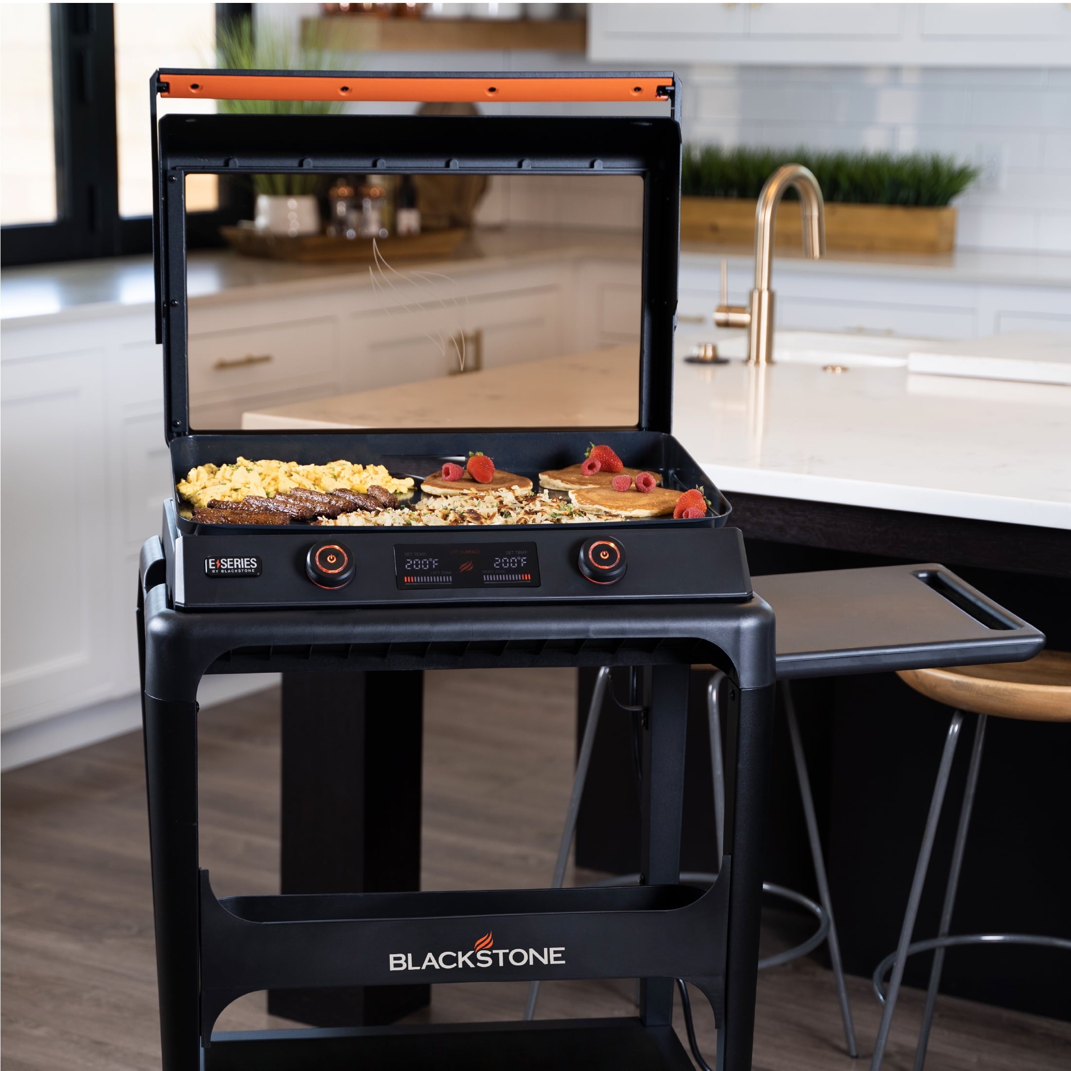E-Series 22 Electric Tabletop Griddle with Prep Cart