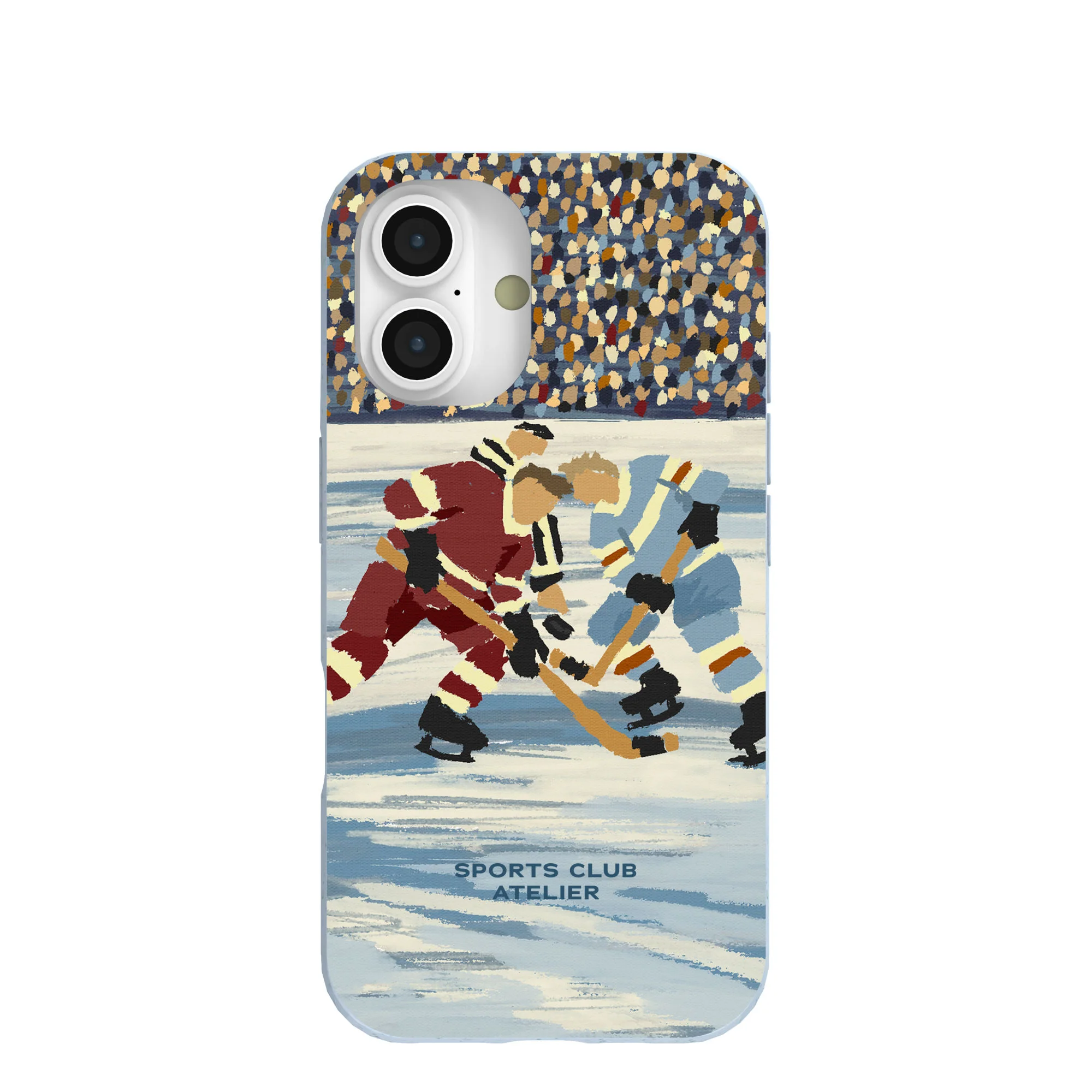 Powder Blue The Face Off iPhone 16 Case