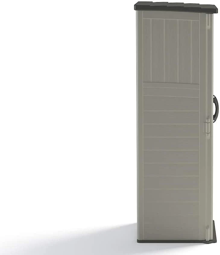 Suncast BMS1250 Resin Vertical Storage Shed Building, 22 cubic feet(1 Vertical Shed) Image 5