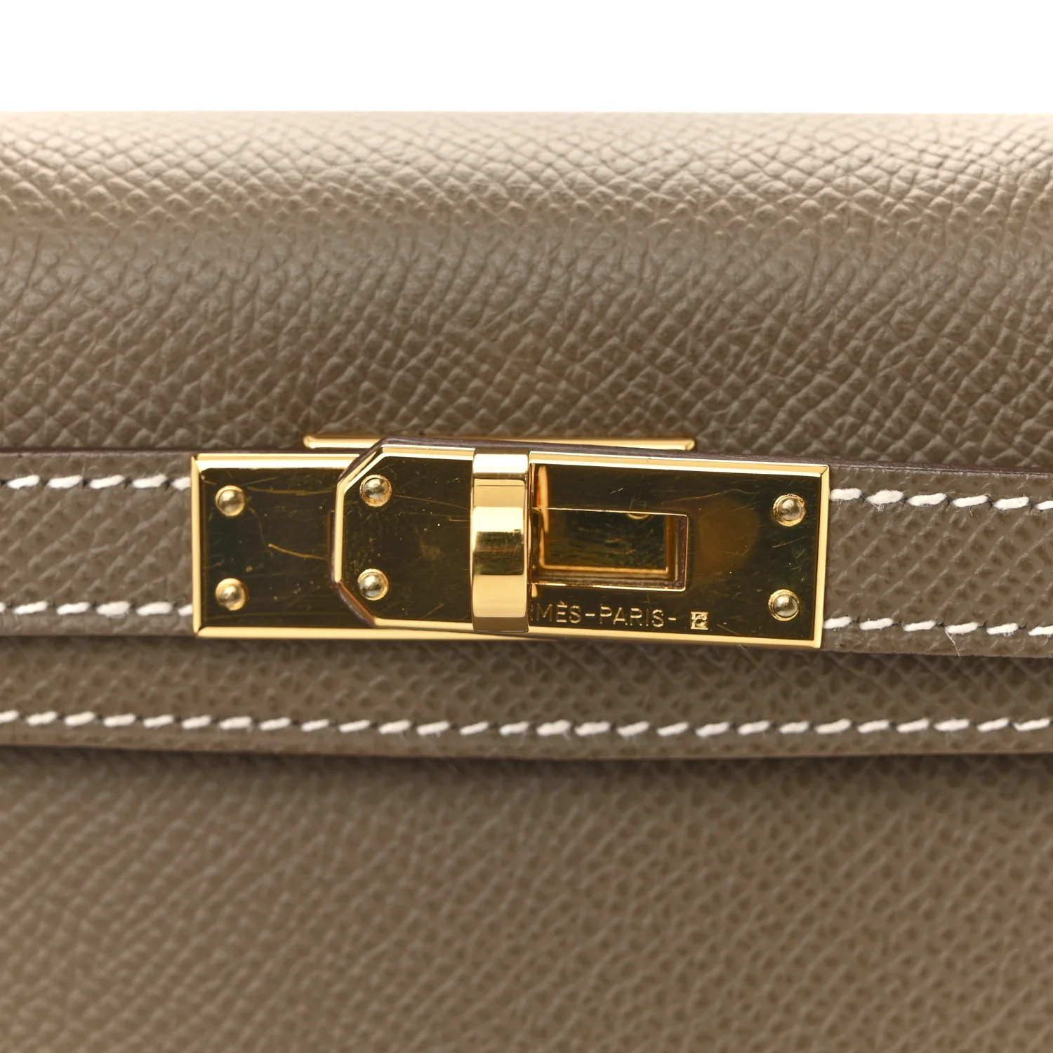 Epsom Mini Kelly Sellier 20 Etoupe