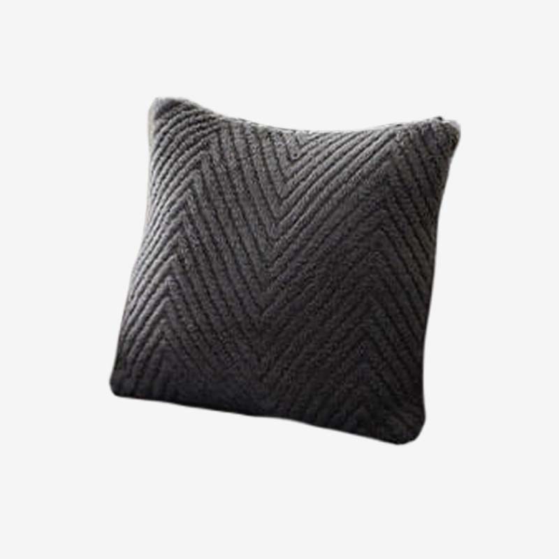 Plush Cushion Herringbone Pillow