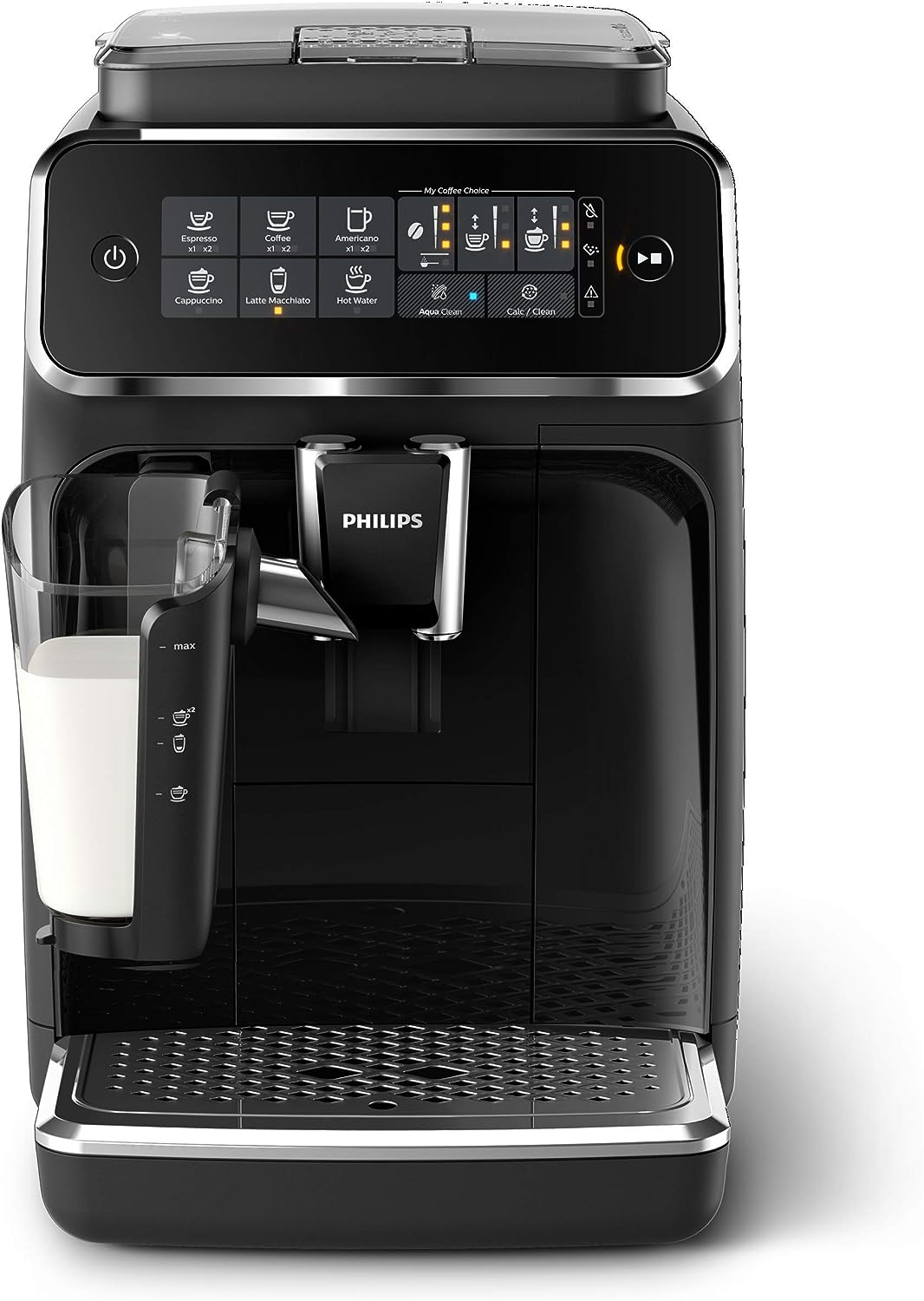 Machine à expresso entièrement automatique Philips série 3200 avec LatteGo, noire (reconditionnée)