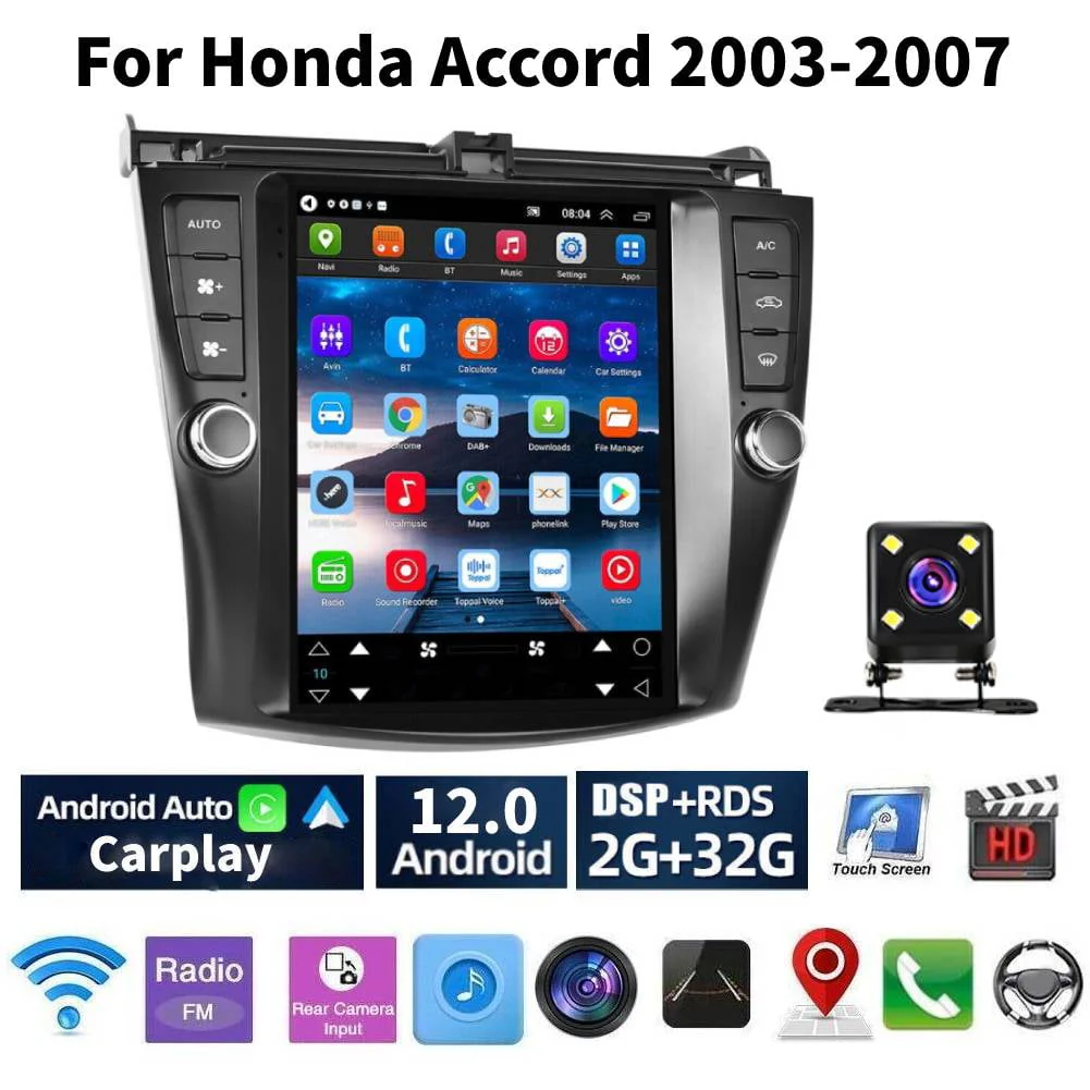 Car Radio Stereo for Honda Accord 2003 - 2007, 9.7