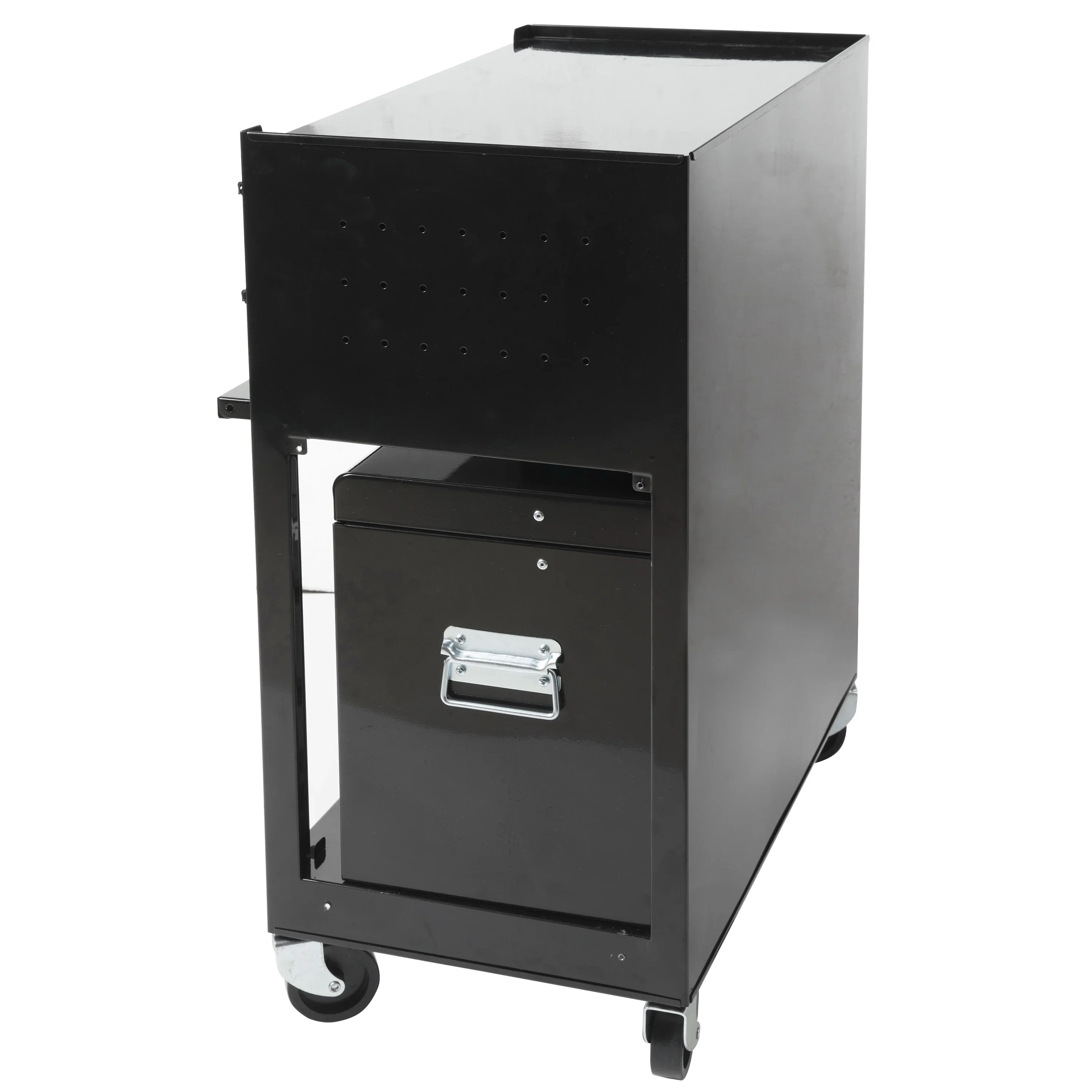Frontier 24-inch 5-Drawer Rolling Tool Chest and Cabinet Combo, Steel, Black