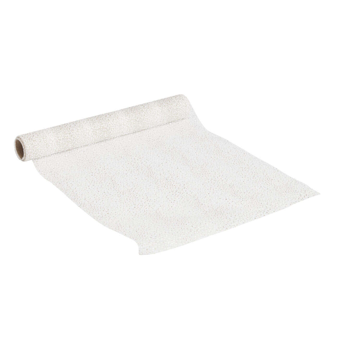 Chemin de table pailleté blanc 28x250cm