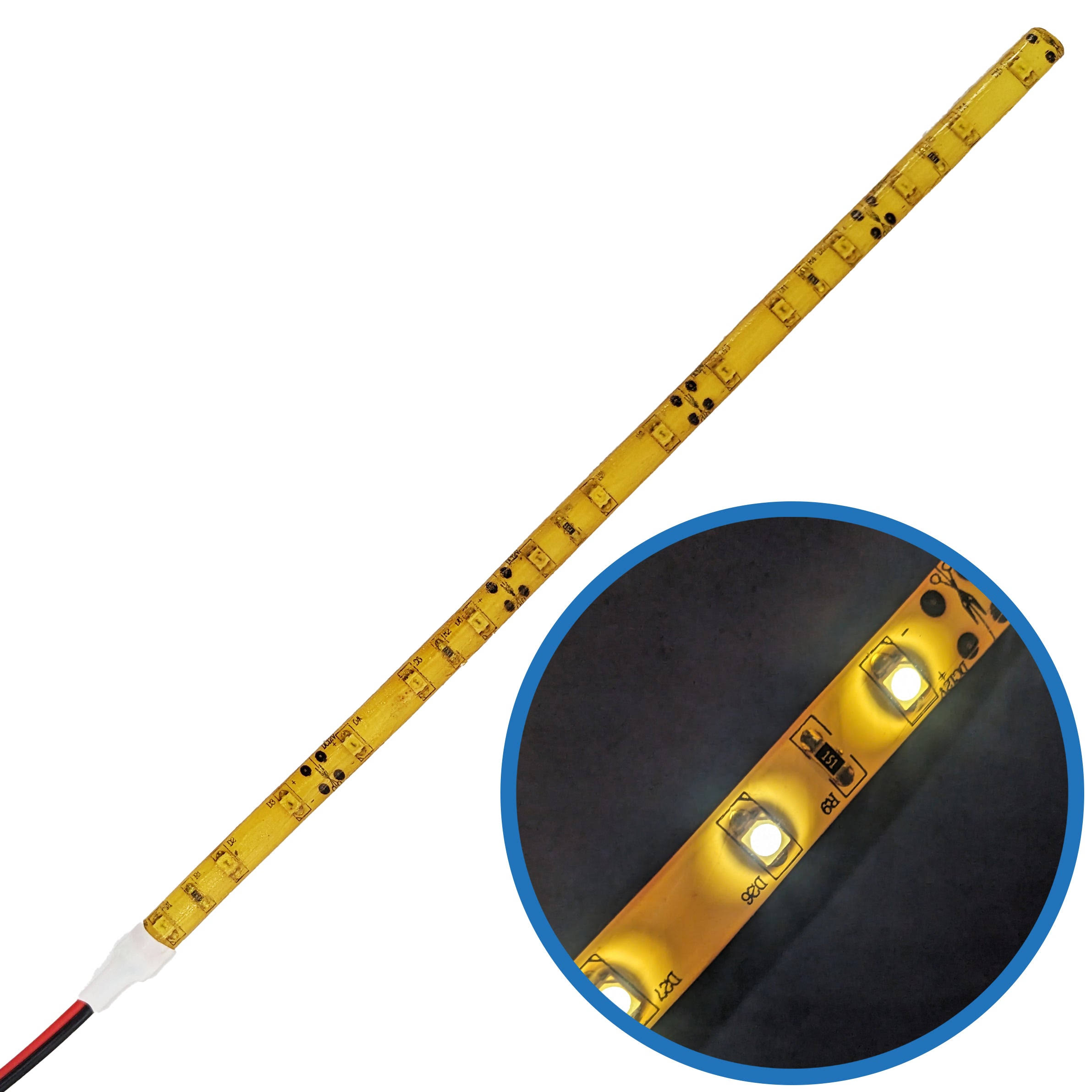 LED Strip Lighting for Car/ Home/ Special Effects - Cool White - 15 Lights - 25cm by Science Purchase