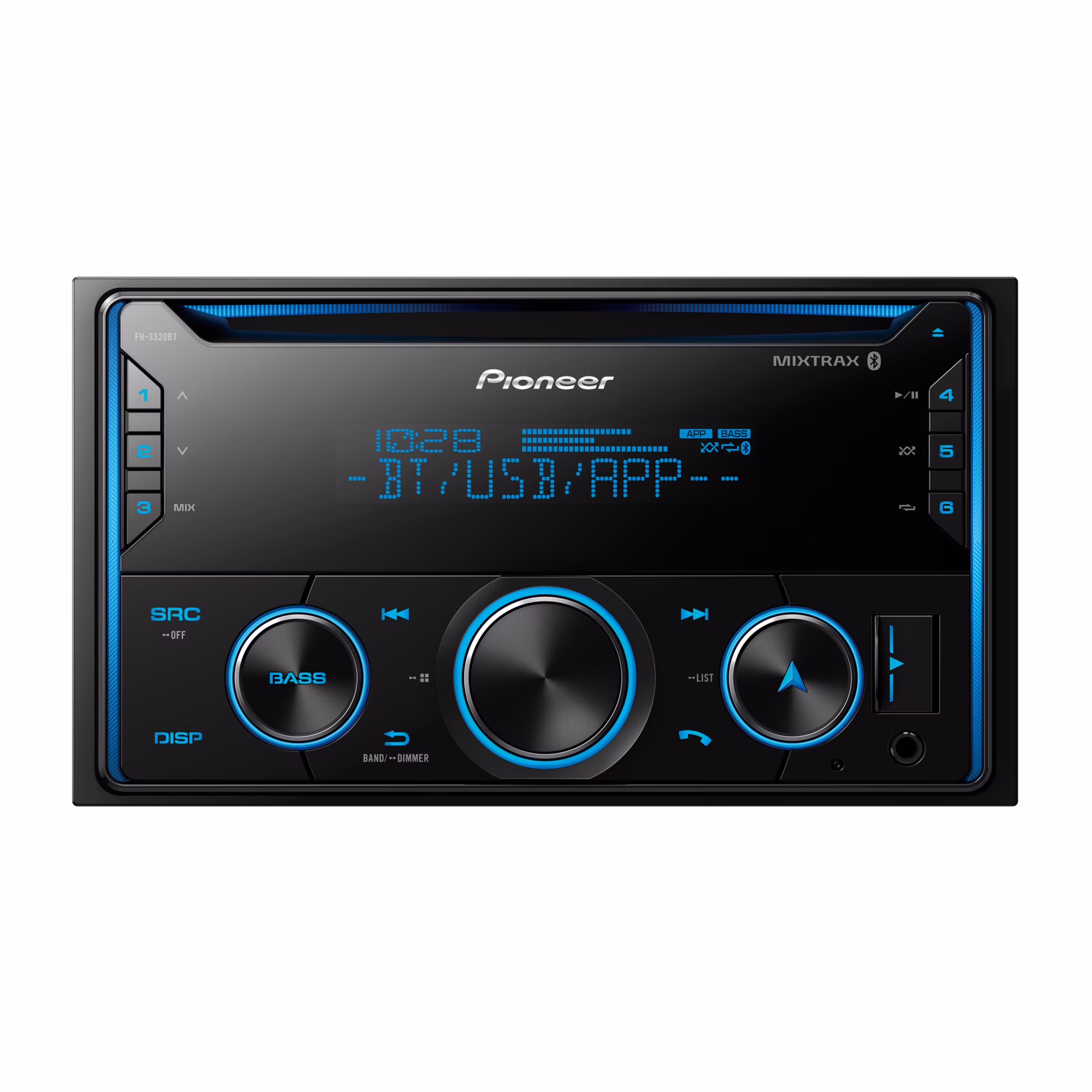 FH-S520BT CD Audio Receiver with Enhanced Audio Functions, Smart Sync App Compatibil
