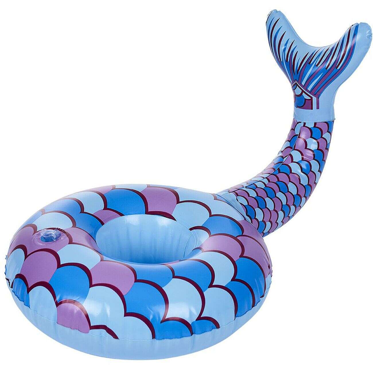 Porte gobelet Funky design sirène bleu et violet