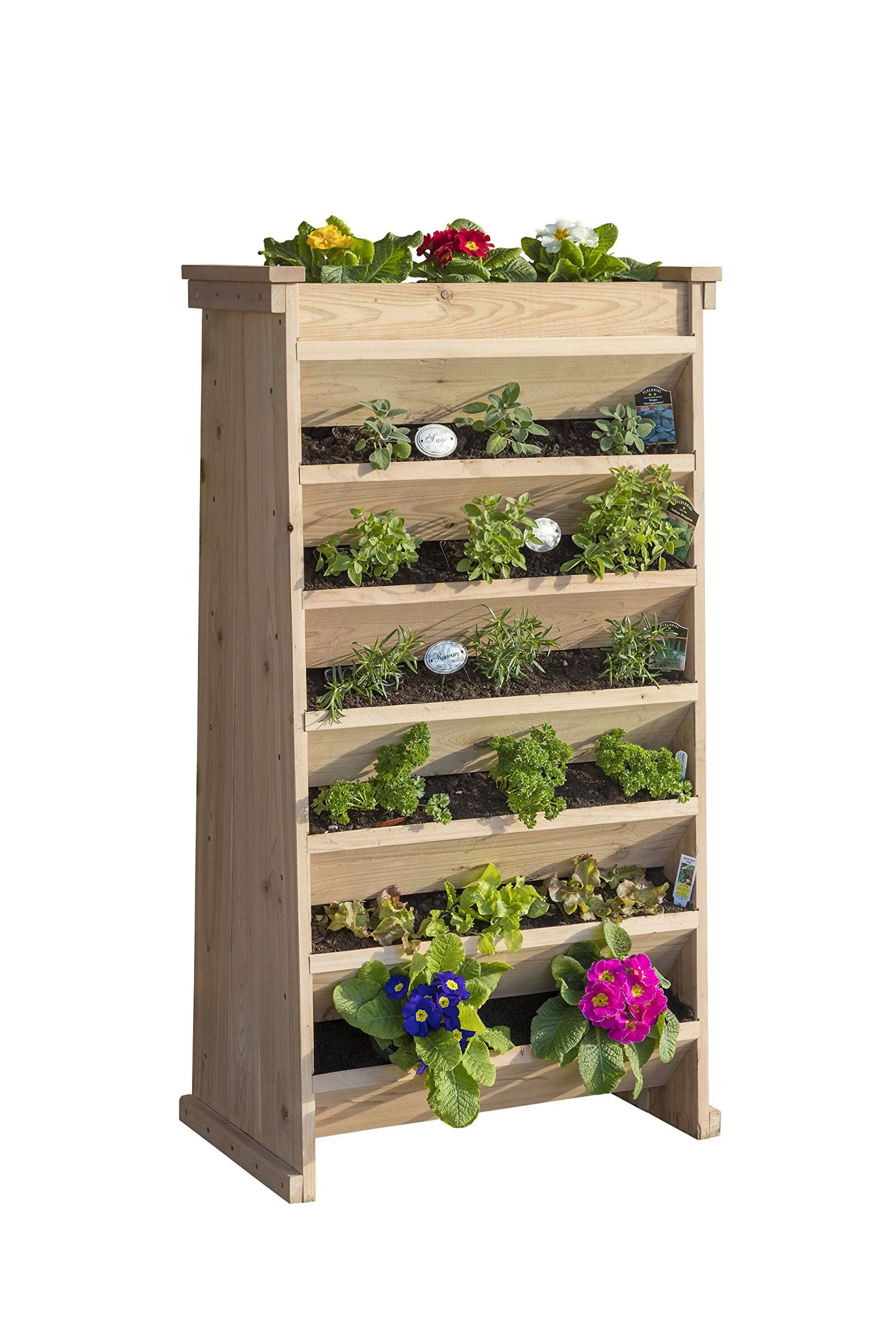 YardCraft Products LLC Vertical Garden Planter, Brown