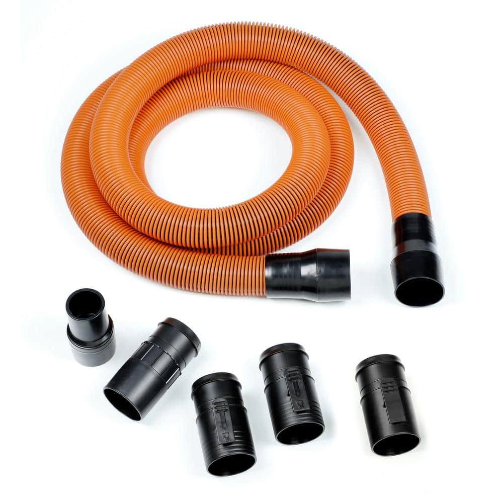 Ridgid 1-7/8 in. x 10 ft. Pro-Grade Locking Vacuum Hose Kit for Wet/Dry Shop Vacuums