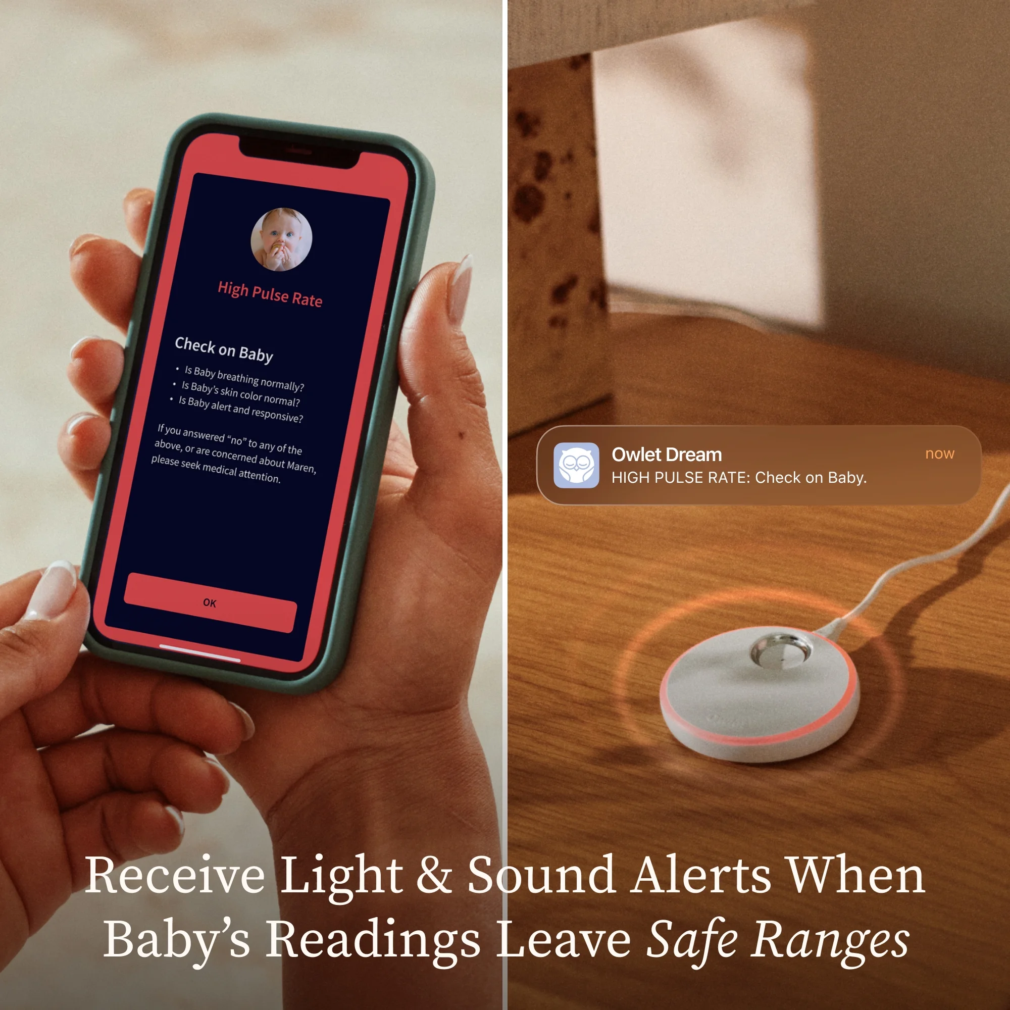 Dream Duo (3rd Gen) �C FDA-Cleared, All-in-One Smart Baby Monitoring with Sock 2K HD Cam(Mint) - Image 7