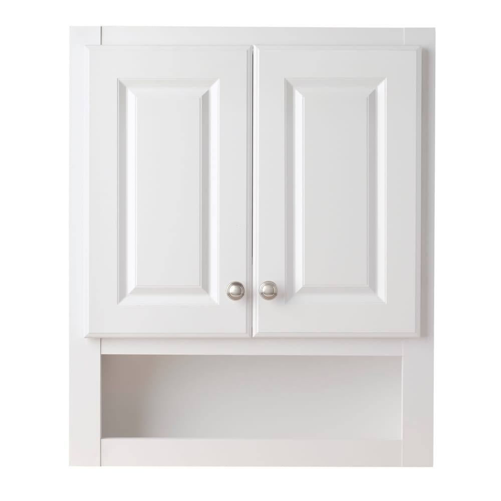 Style Selections 23.25-in W x 28-in H x 7-in D White Bathroom Wall Cabinet TT210