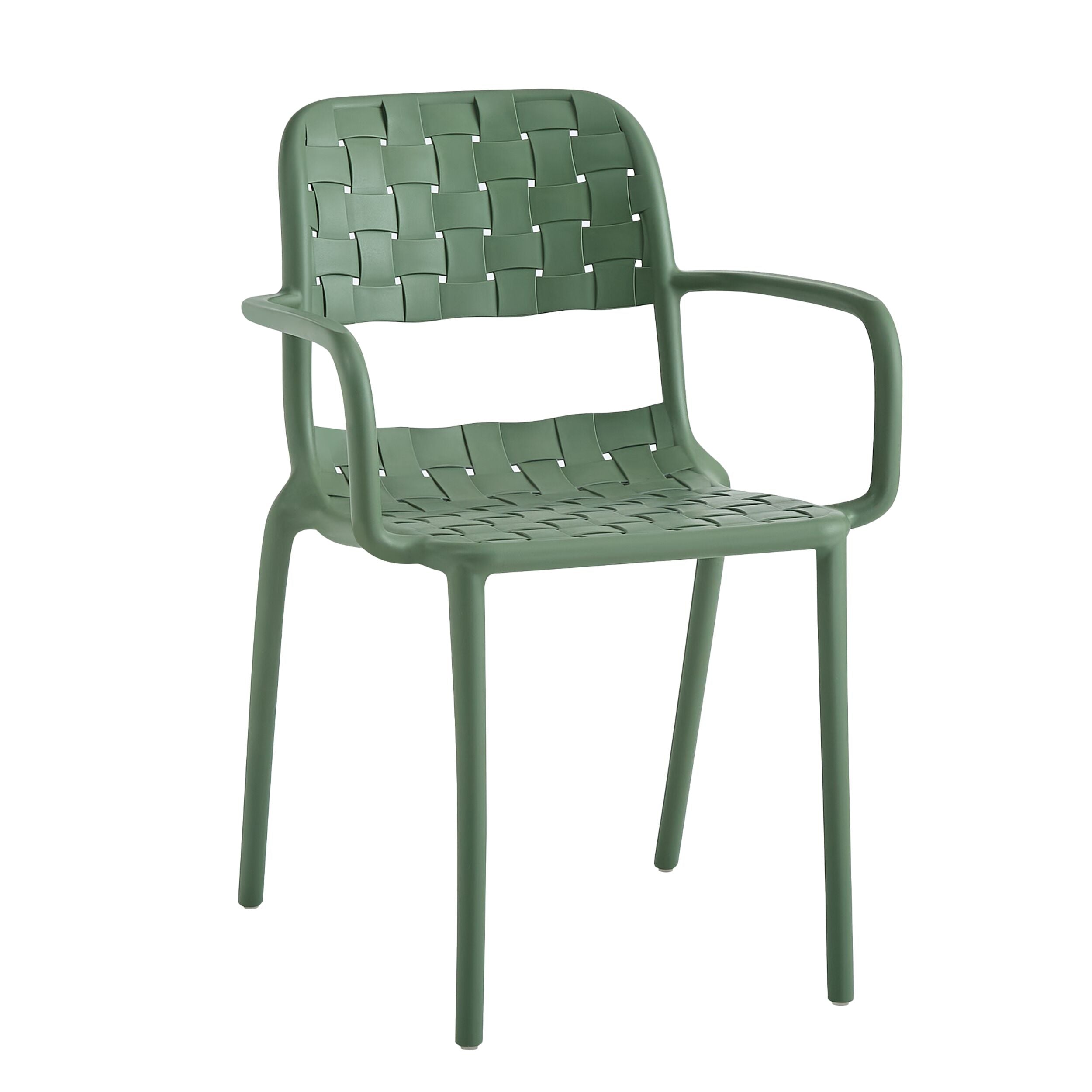 Em Weave Dining Chair Fennel Green