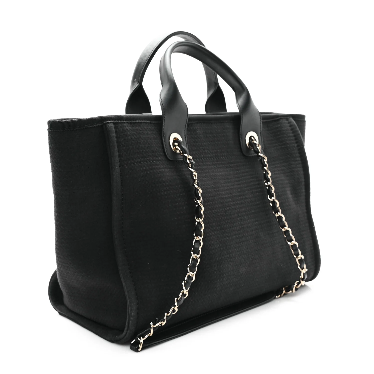 Mixed Fibers Small Deauville Tote Black