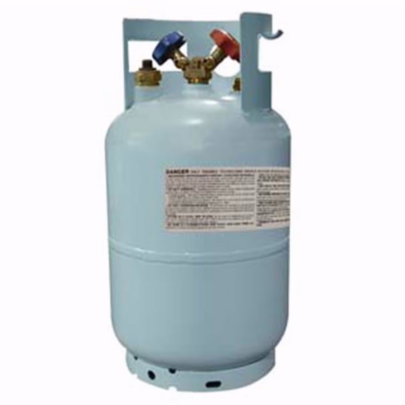 R134A Recovery Tank with Float Turn Off Switch, Steel Container, 30 lbs Capacity