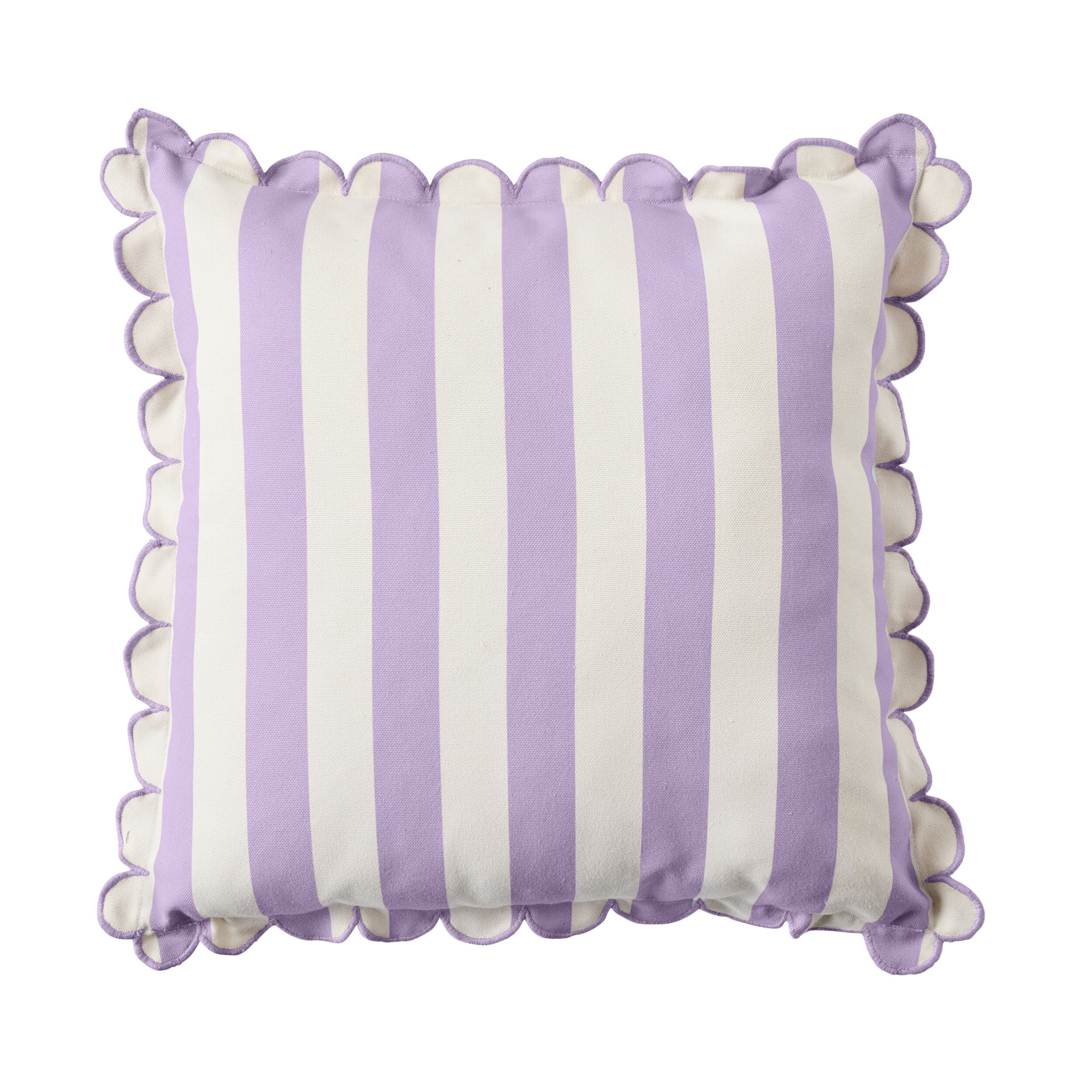 Aruba Scallop Edge Stripe Lilac 45x45cm