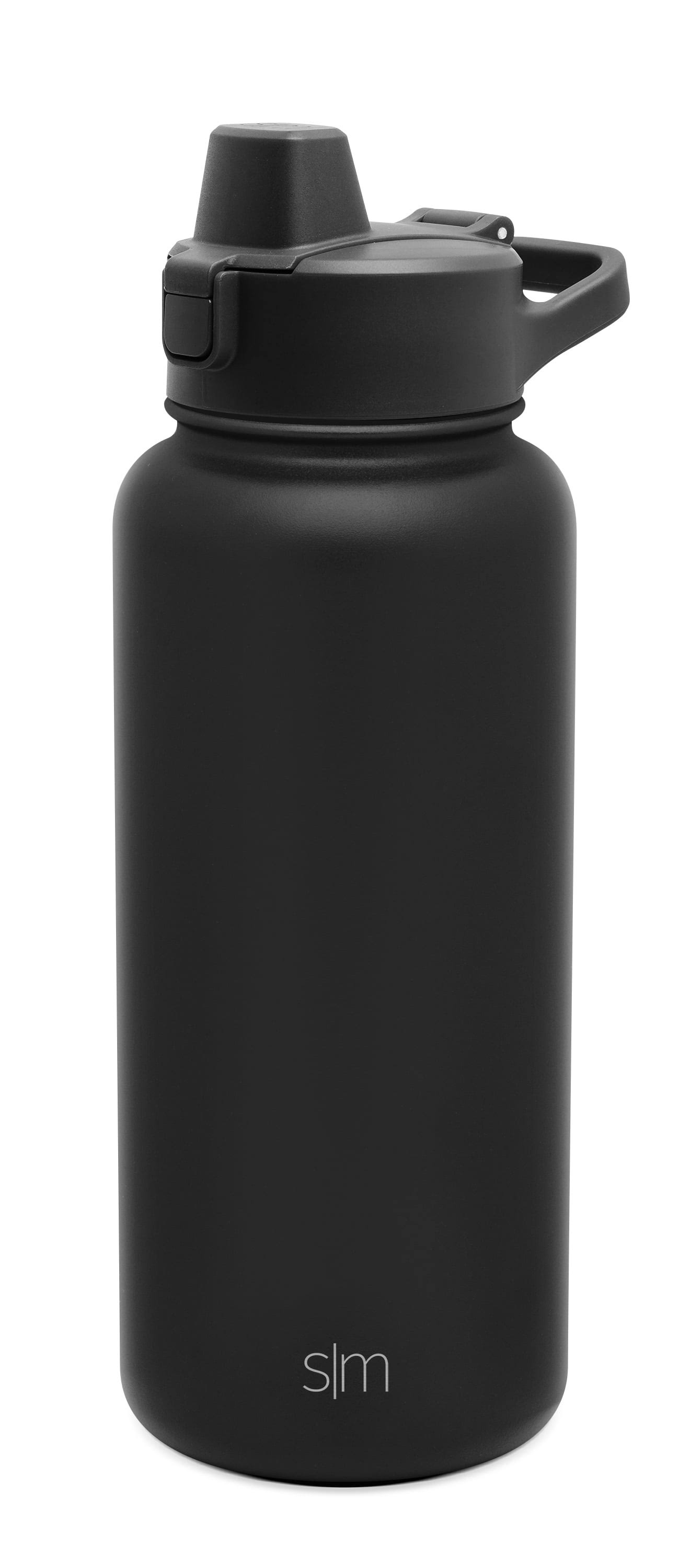 Simple Modern Summit Insulated Stainless Steel Water Bottle with Straw Lid - Midnight Black - 32 fl oz