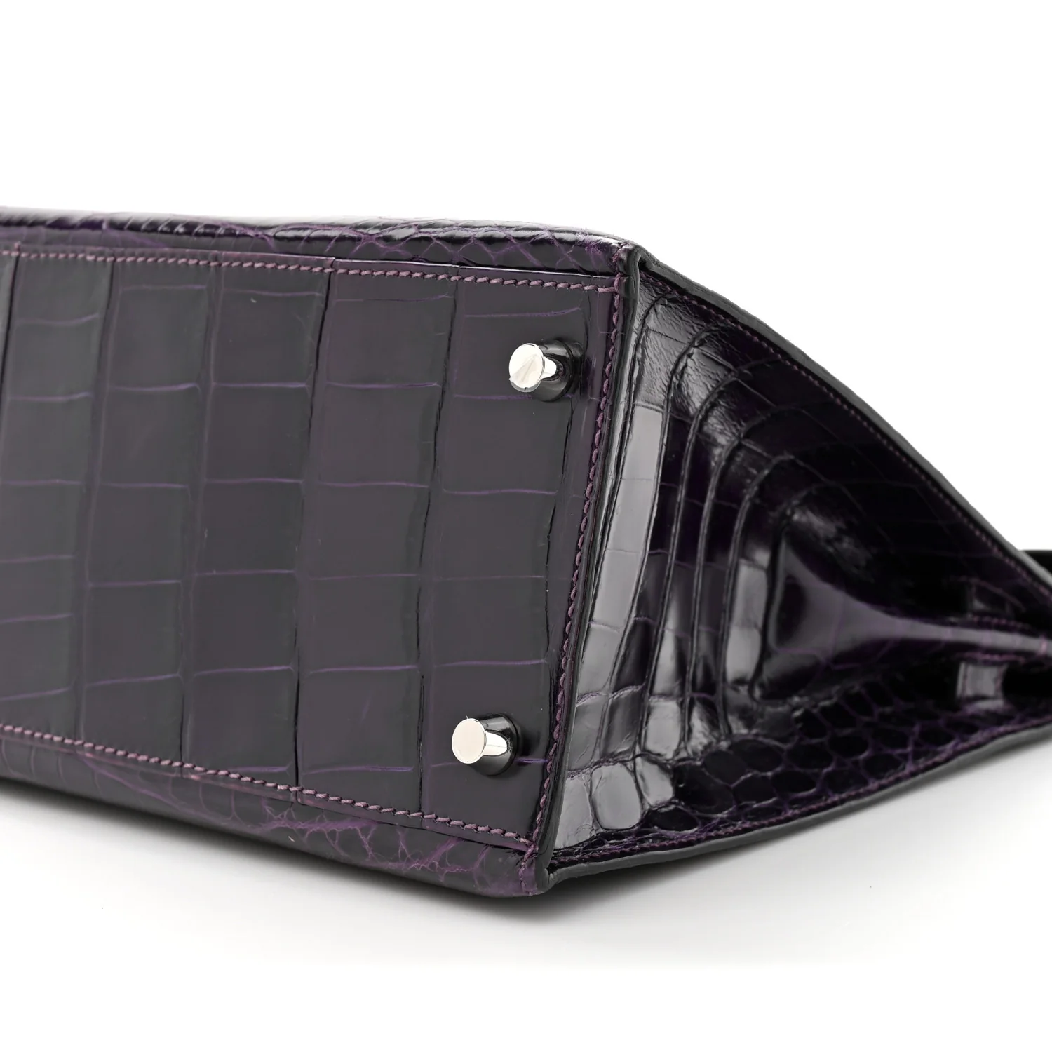 Shiny Niloticus Crocodile Kelly Sellier 28 Amethyst