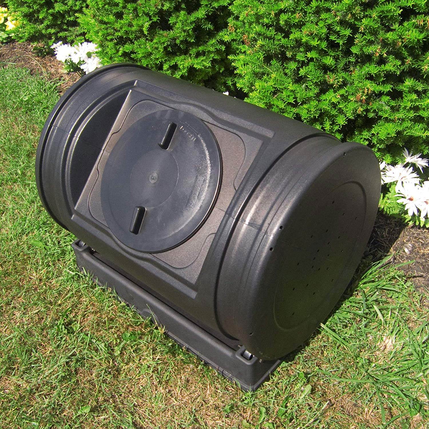 Compost Wizard Jr Outdoor Garden Compost Bin Container, Black - Image 6