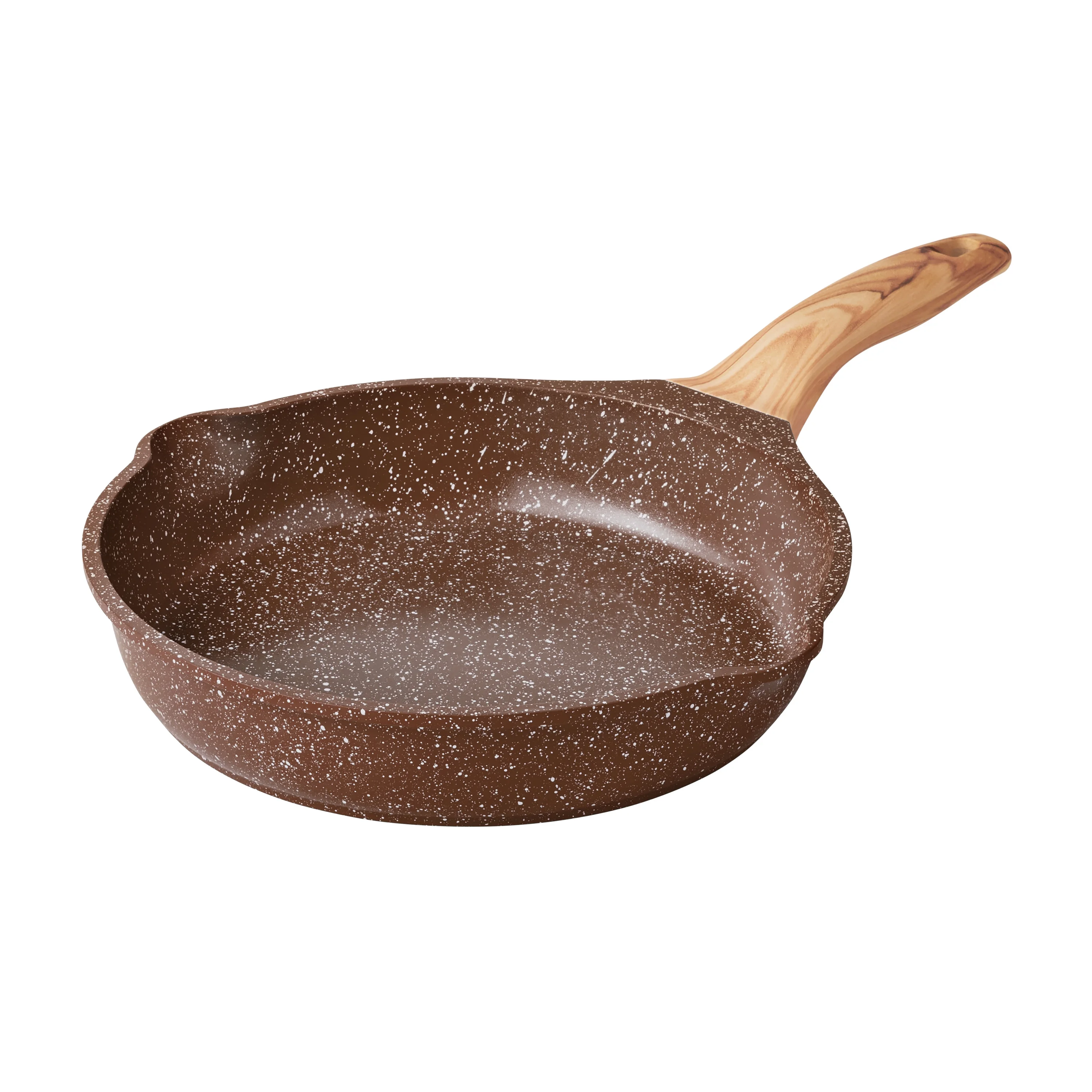 Prairie Signature 14-Piece Cast Aluminum Cookware Set, Brown Speckle(Brown Speckle) - Image 5