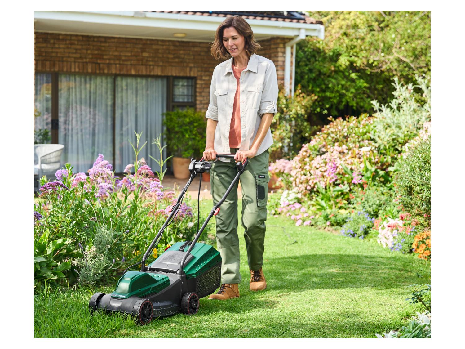 PARKSIDE Tondeuse  gazon lectrique PERM 1300 A1, 250 m, 27 L, 1300 W
