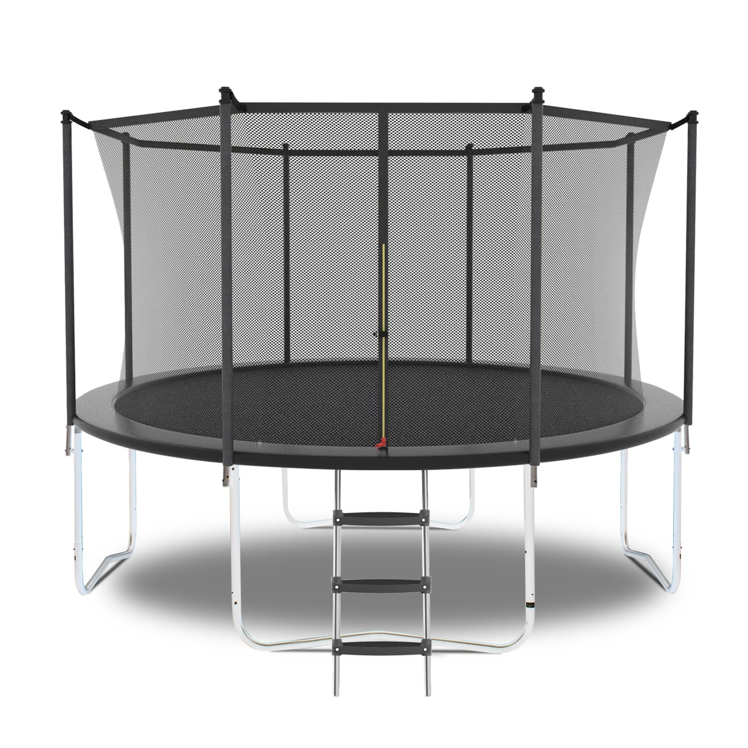 10FT Trampoline w/Enclosure, Heavy-Duty Round Trampoline for Kids Outdoor Play, Large Trampoline as Gift for Boys and Girls(10FT-Black) - Image 7